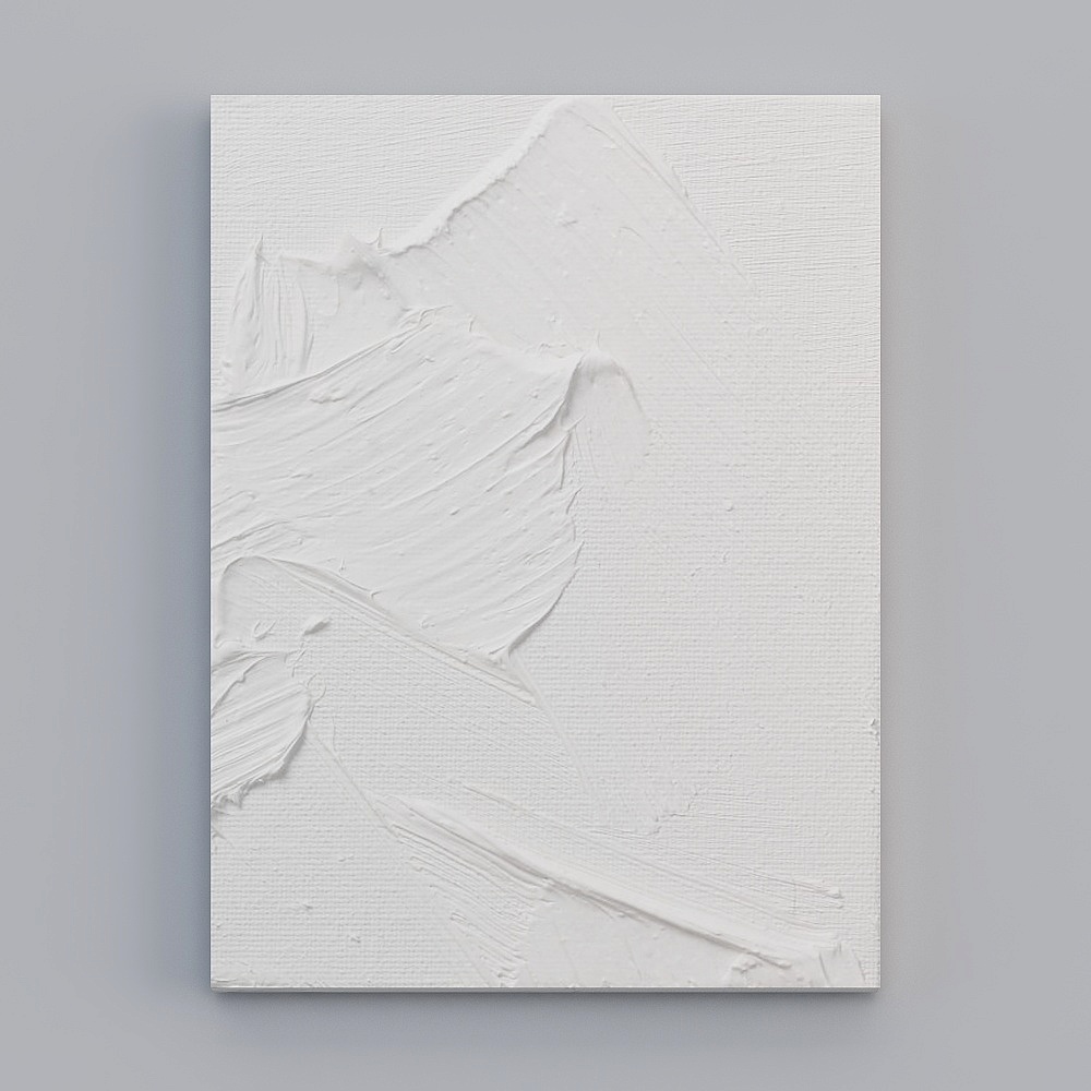 白色丙烯装饰画1.0-LY3D模型