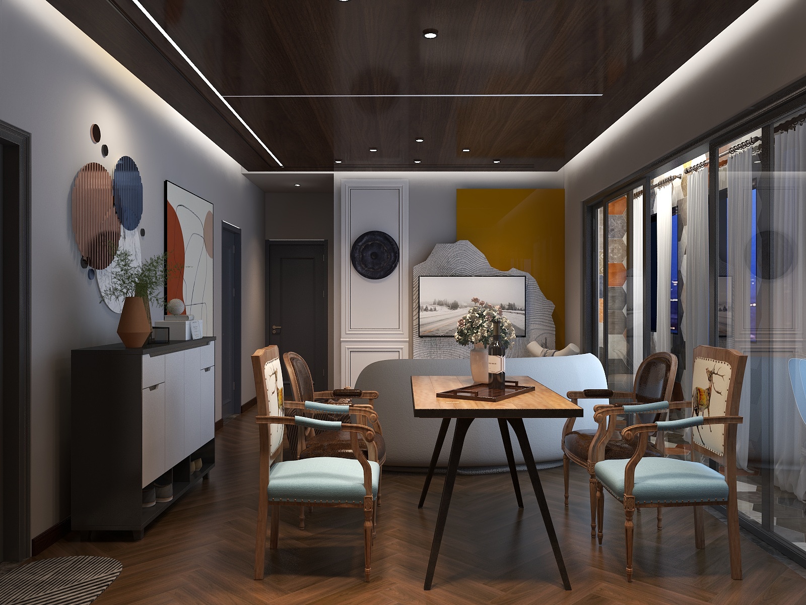 Liu.L.-瑞和园89.50㎡B户型3室2厅1卫-装修设计方案