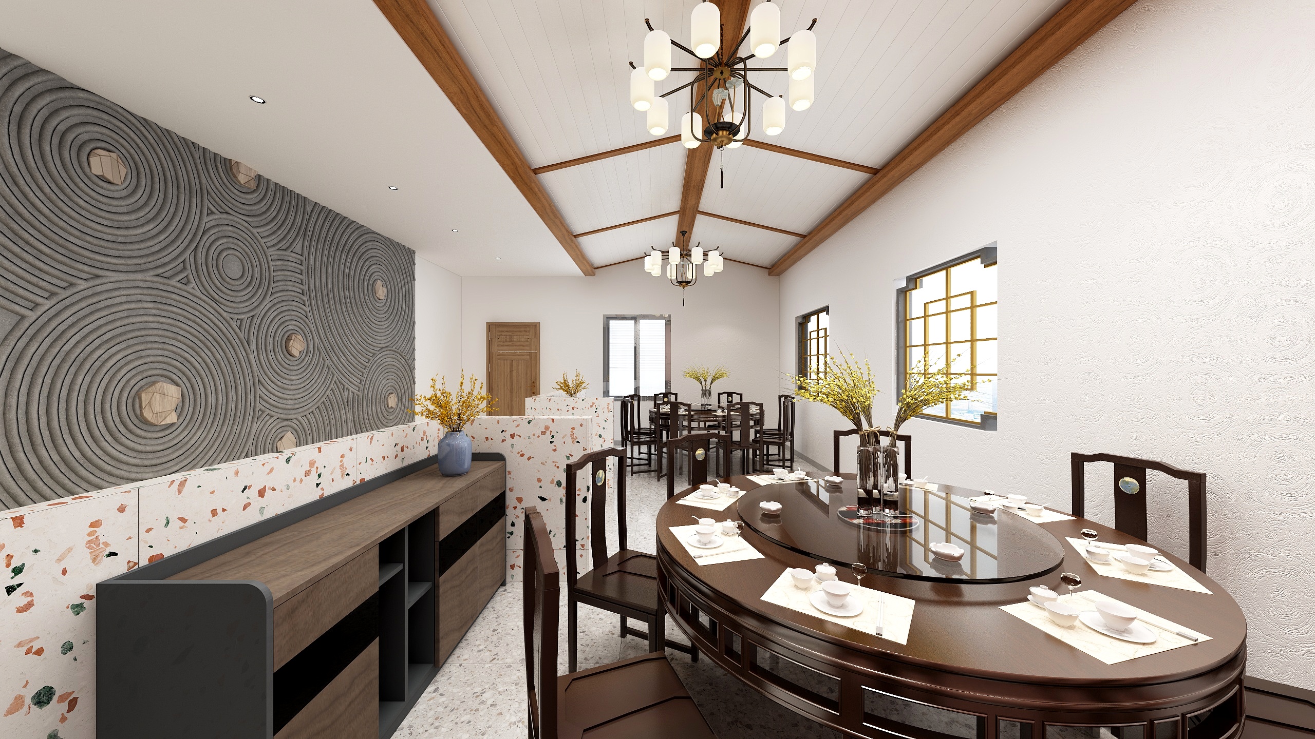 杨大林-寿县饭店农家菜馆装修效果图