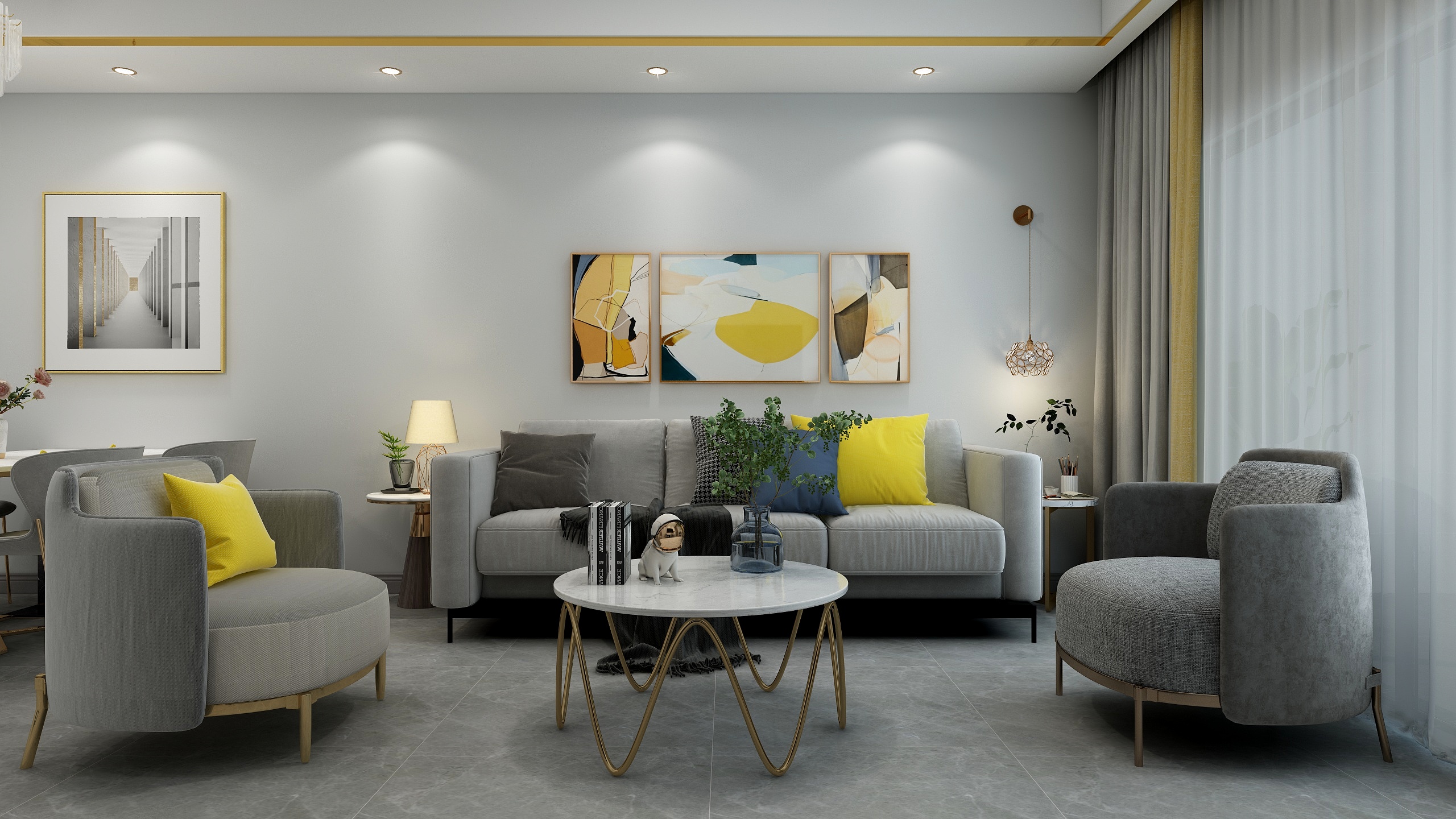 设计师秦思玮-财信4号户型装修效果图