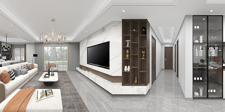 朱龙树-祥生辰东新语户型D-装修设计方案