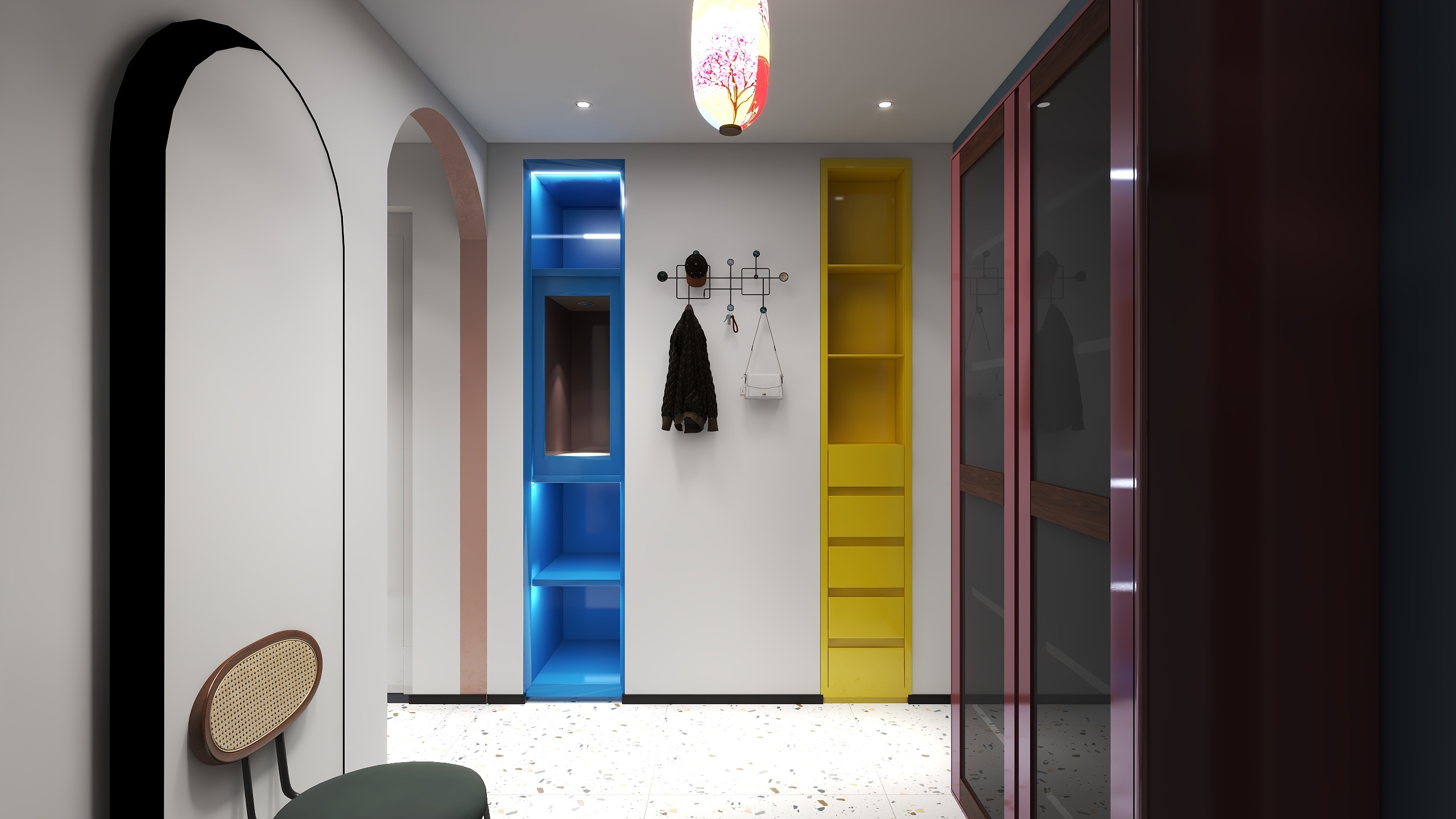 谢工室内设计-钱工-蒙德里安装修效果图