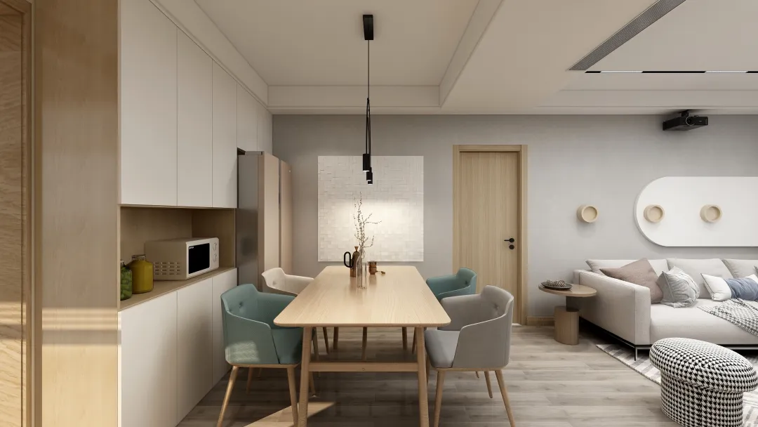 qiangqiang的装修设计方案:Japanese style three-bredroom apartment 