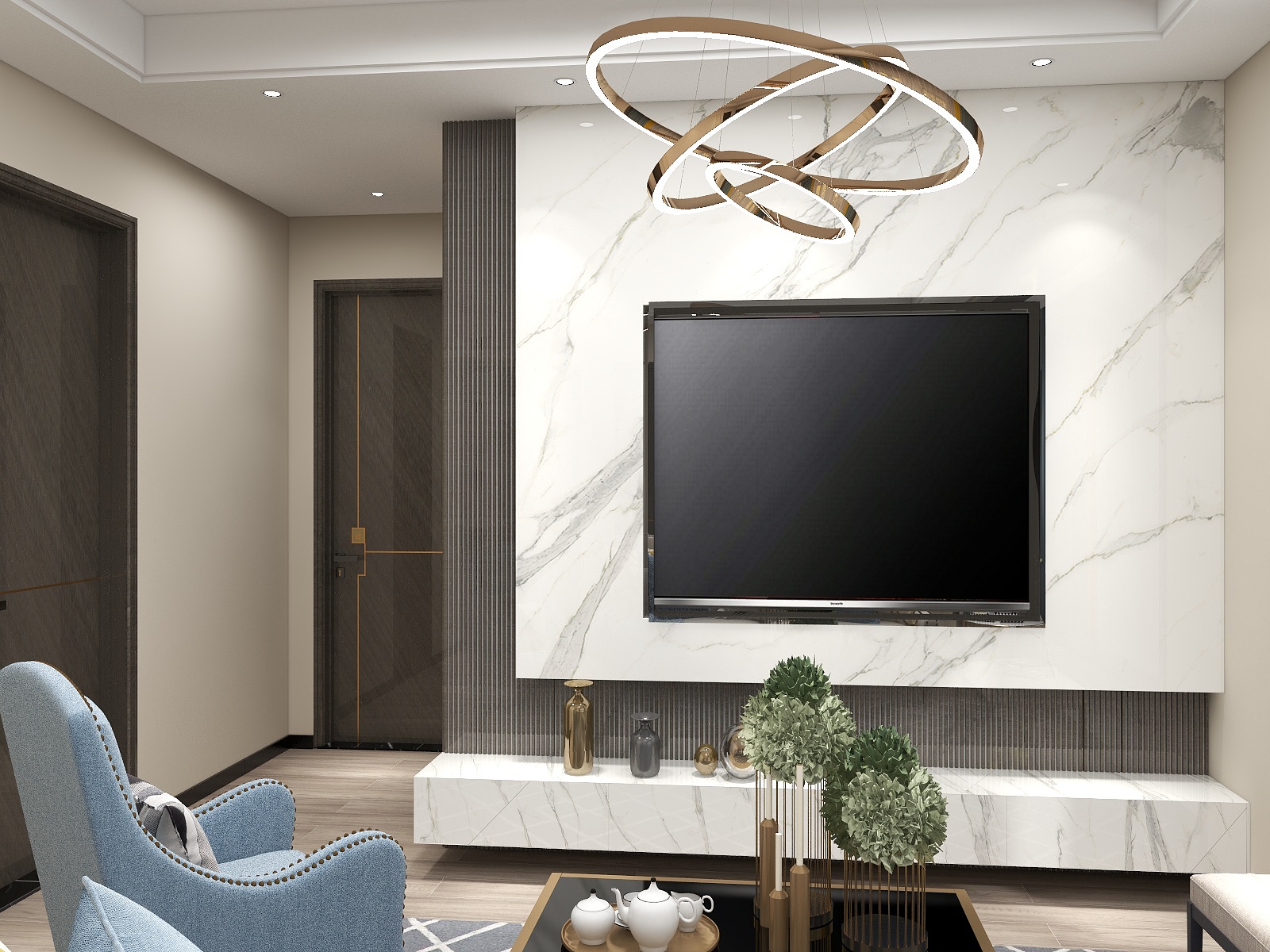 腾企整装清-瑞和园89.50㎡B户型3室2厅1卫-装修设计方案