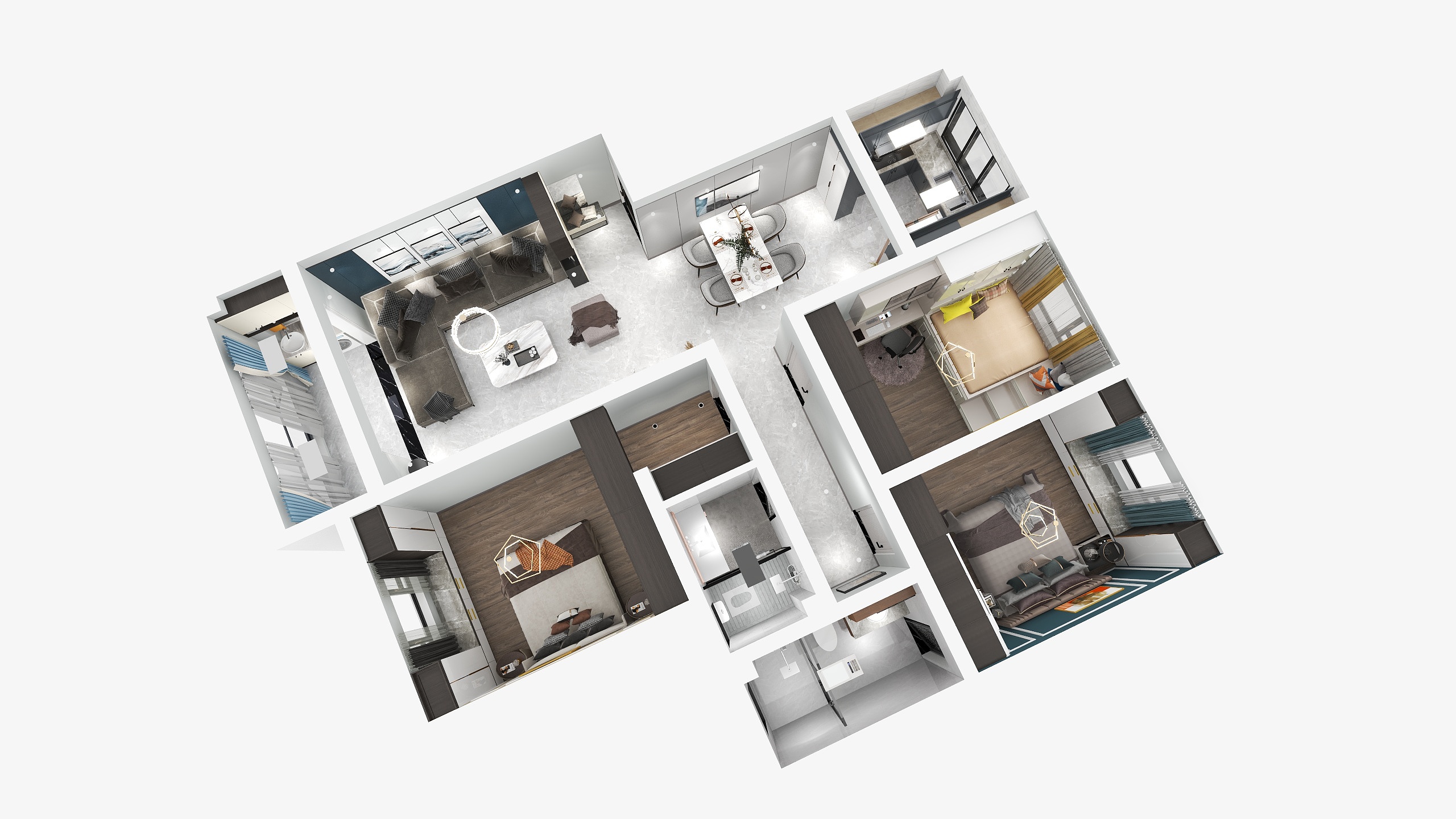 時追-矿山移民小区17-1-301-装修设计方案