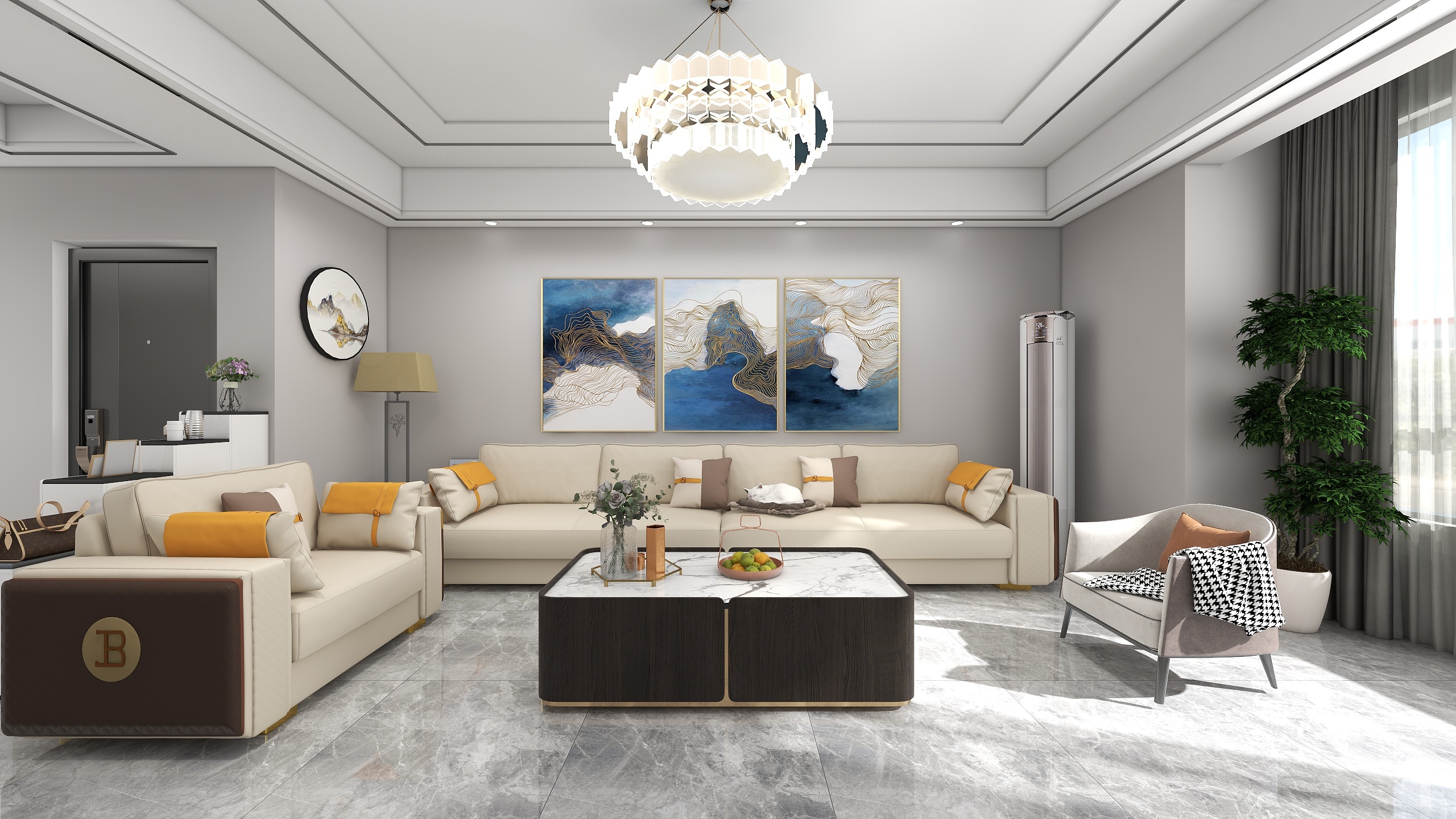 訫睿-碧湖御苑37#1单元2楼西-装修设计方案