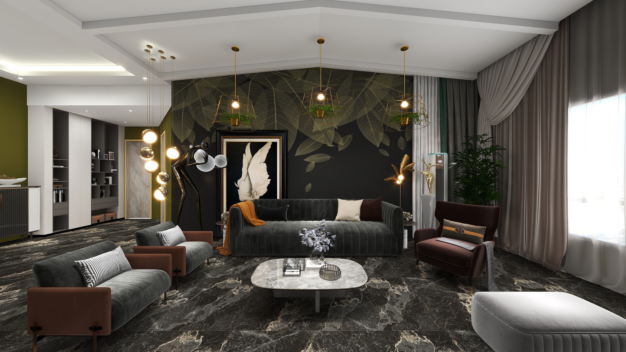 常泽平-绿色后现代-装修设计方案