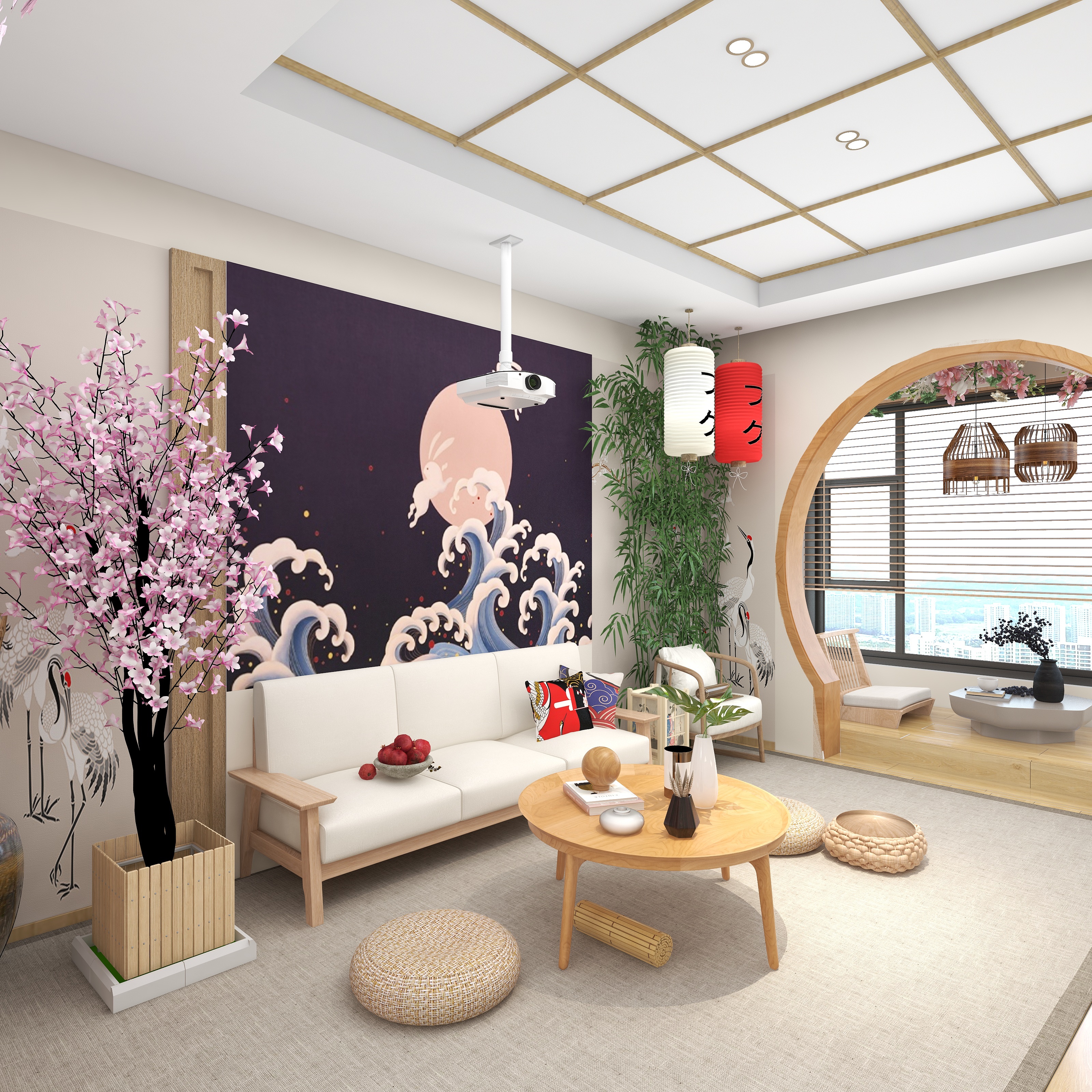 湛智华-工装日式民宿116平4房装修效果图