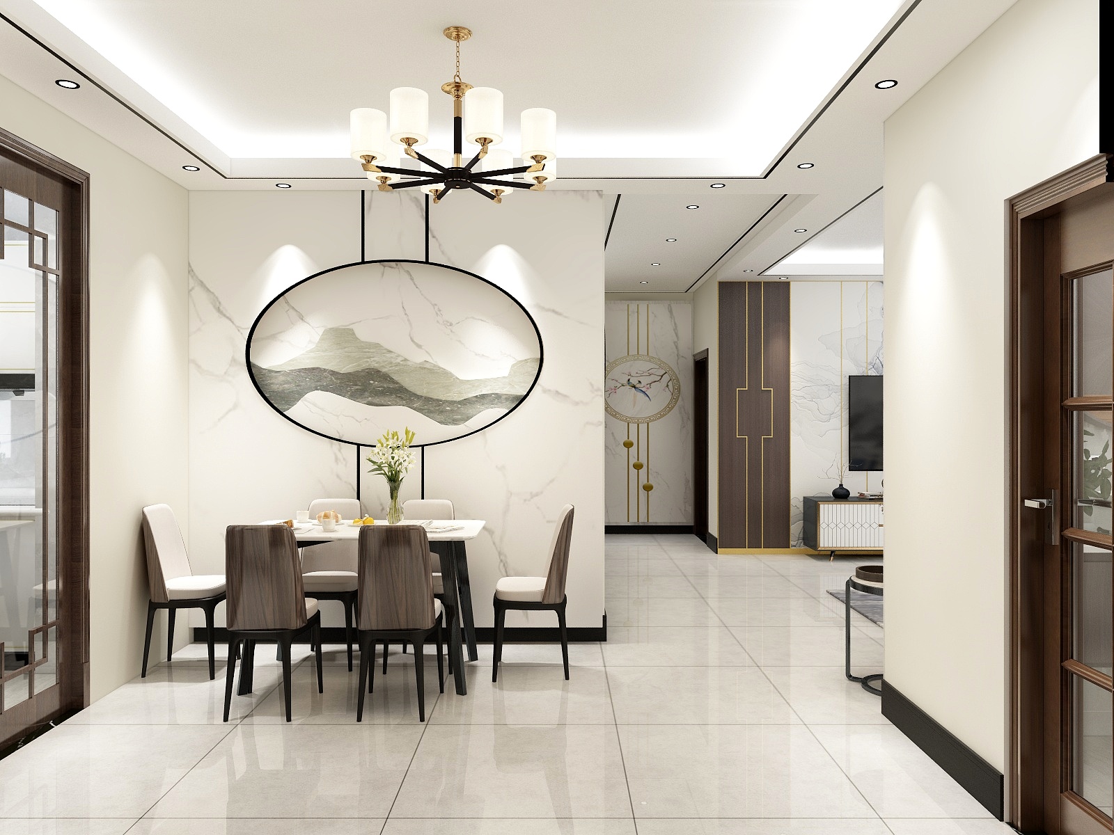 设计师v王飞-黄金花园王飞西北户-装修设计方案