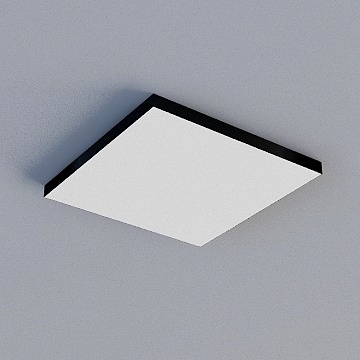 Black Frameless Honeycomb Panel 3D Model for Chic Interiors