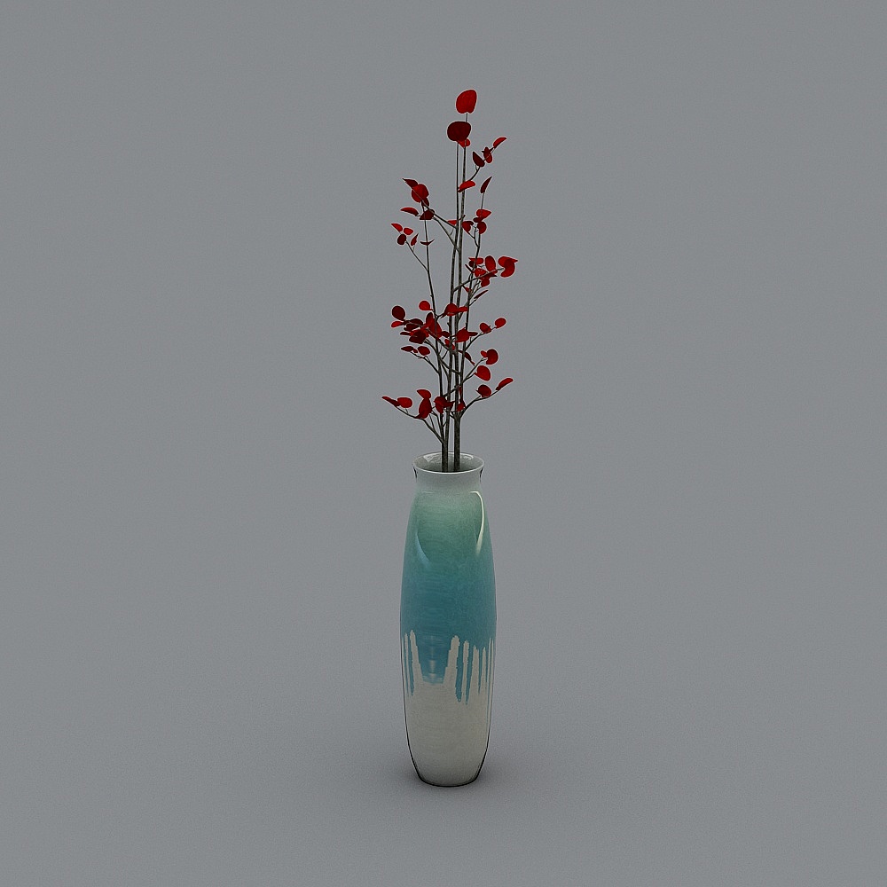 中式花瓶-渐变高花瓶