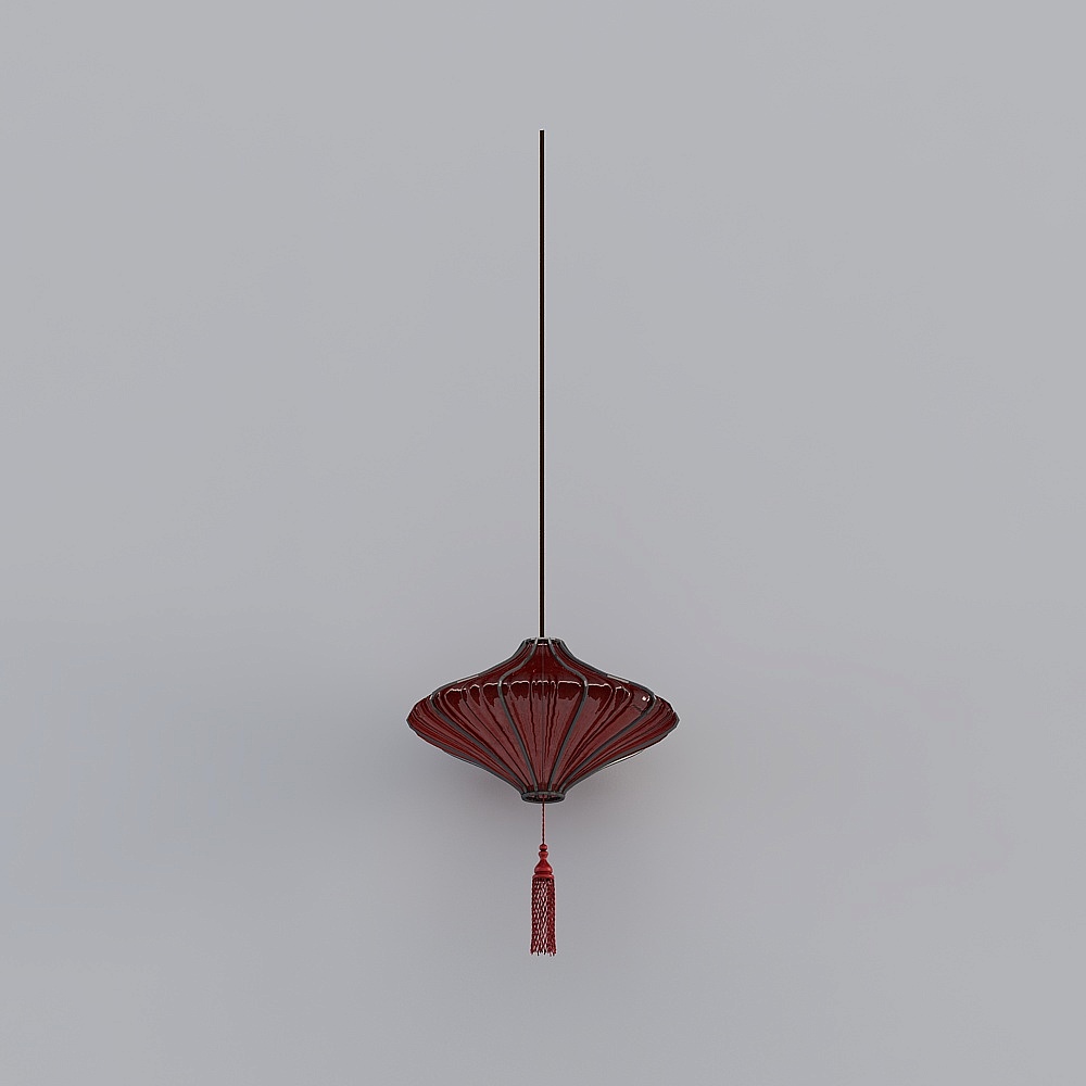 中式灯笼-异形红灯笼3D模型