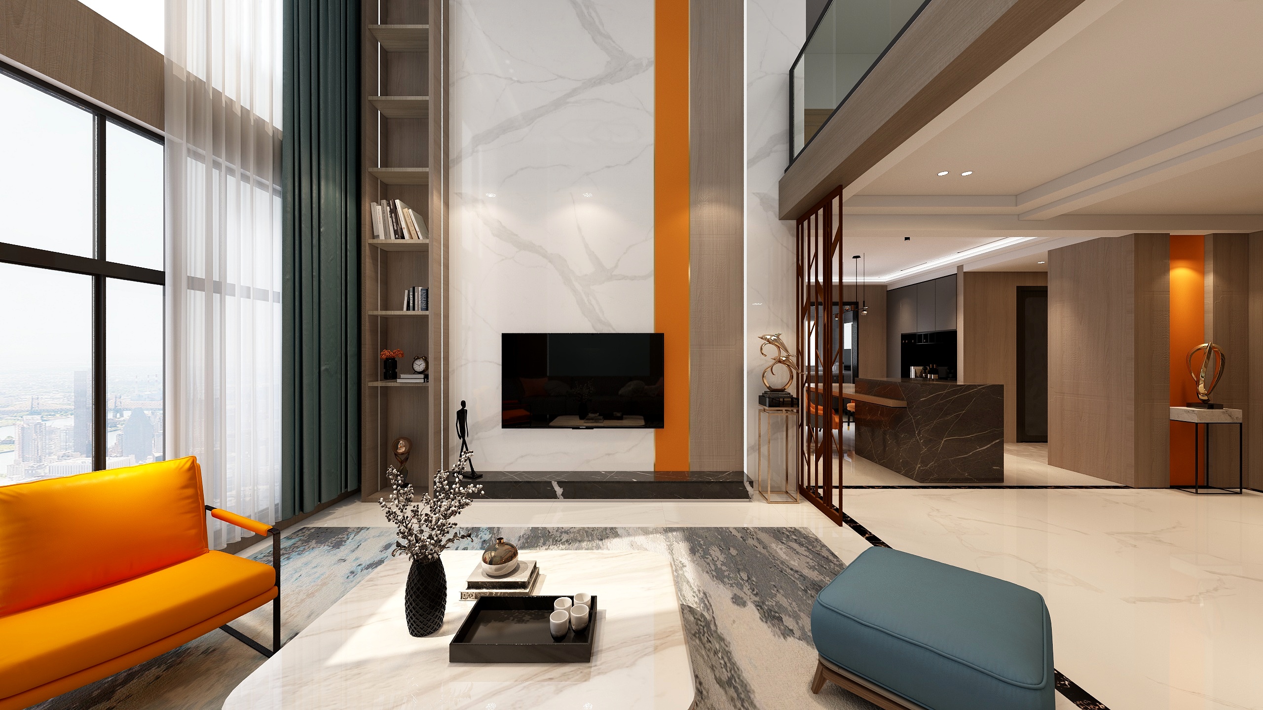 梵睿空间设计一巴图鲁-轻奢别墅设计-装修设计方案