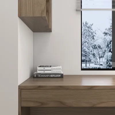 Minimalist Gray Study Home Office