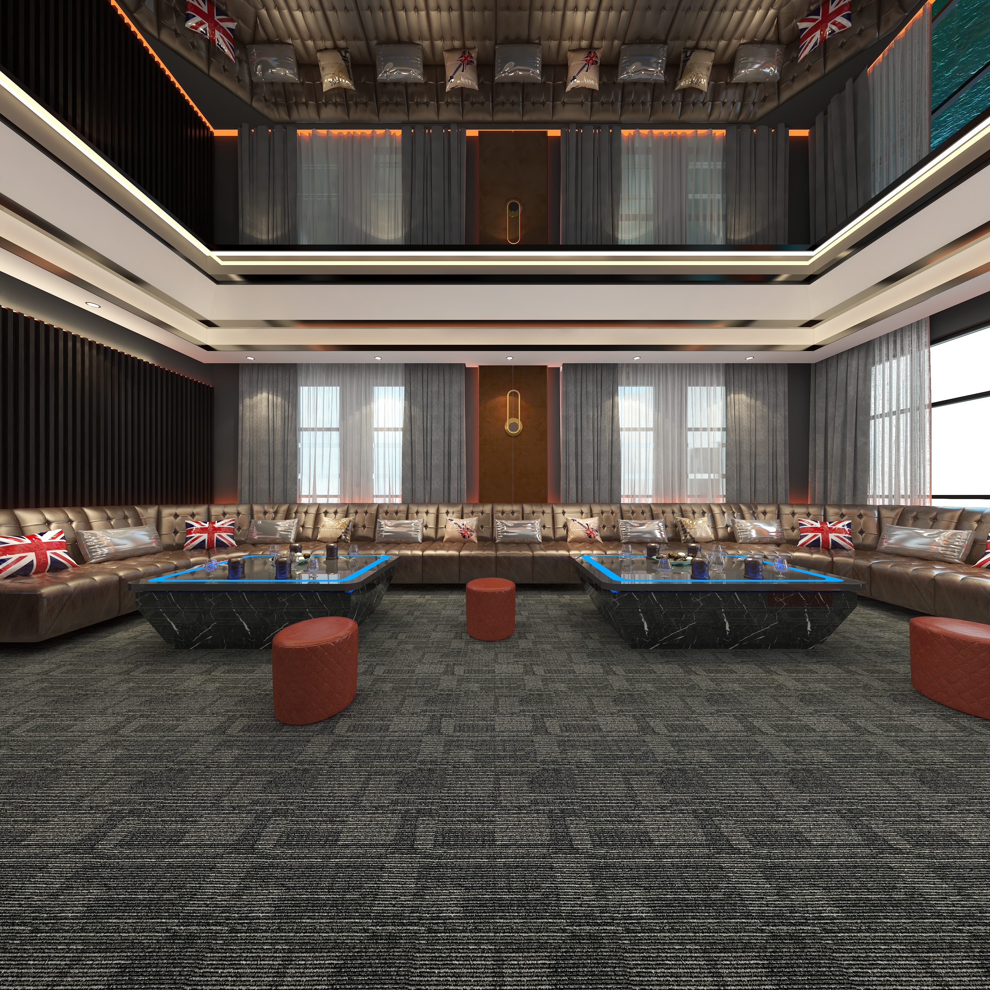 湛智华-工装轻奢会所250平装修效果图