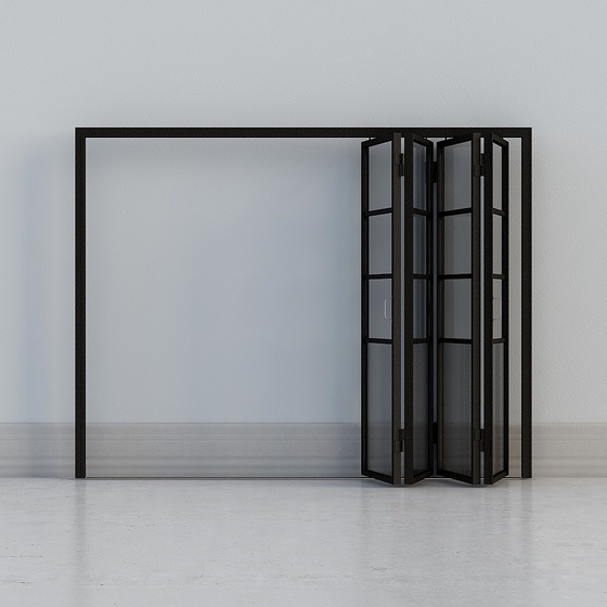 Modern Folding Doors,Black