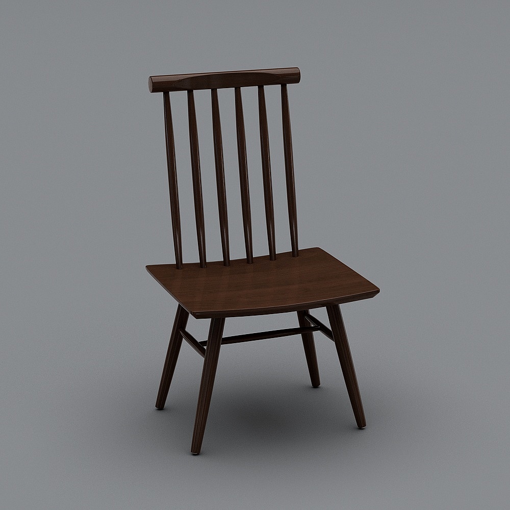 805#特价餐椅3D模型