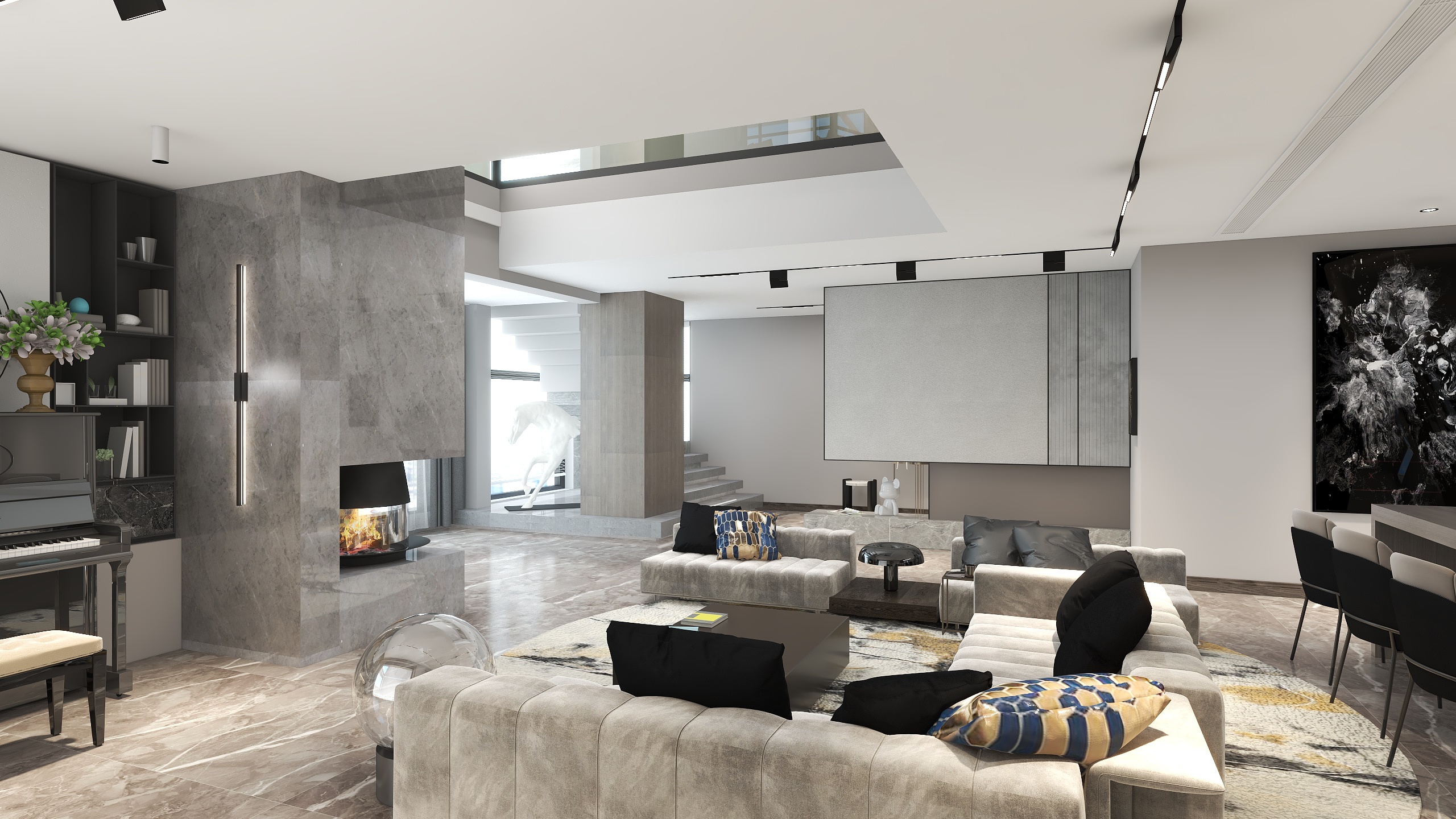 王氏装修记忆设计-科新嘉苑二期跃层-装修设计方案