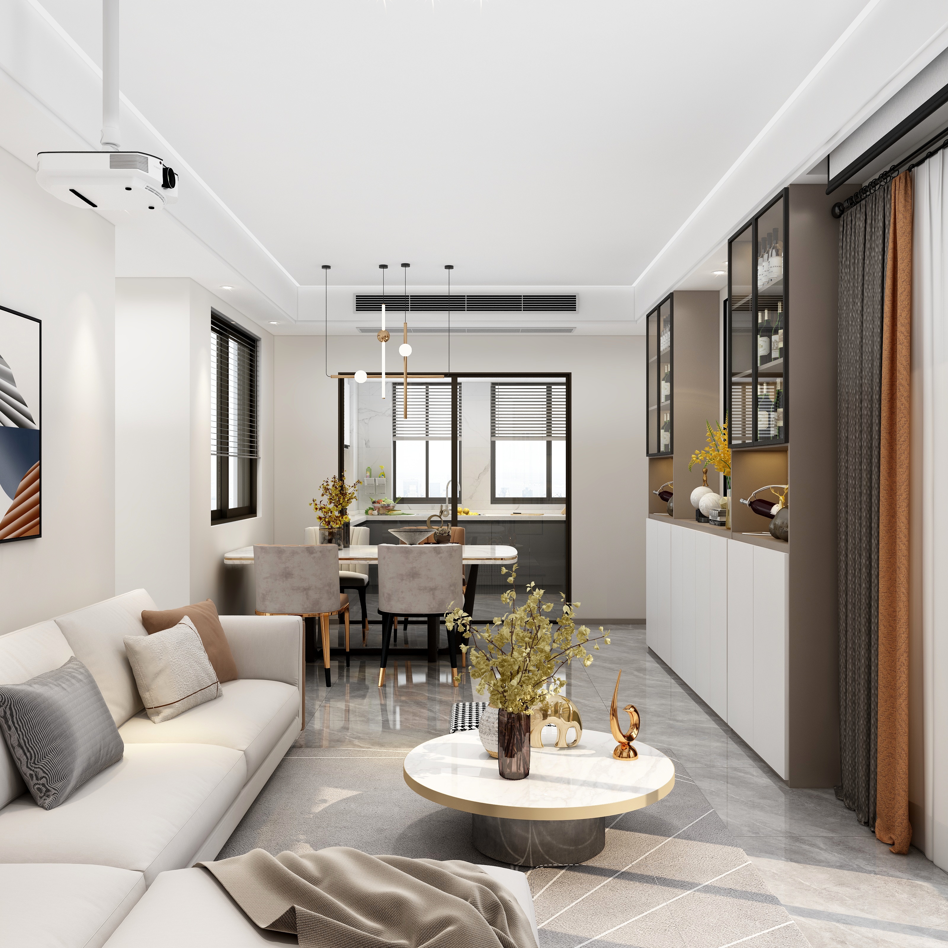 全景VIP设计-简单的轻奢装修效果图