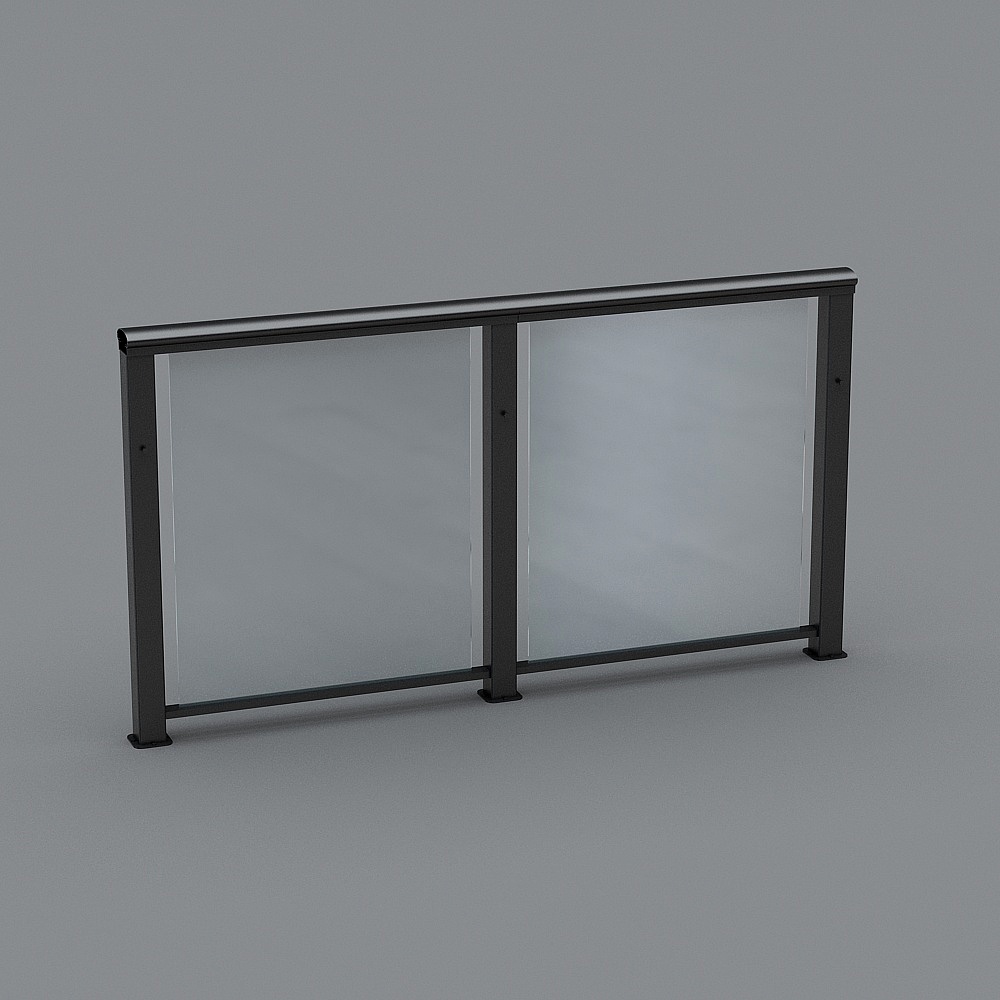玻璃栏杆-MD2（无扶手）