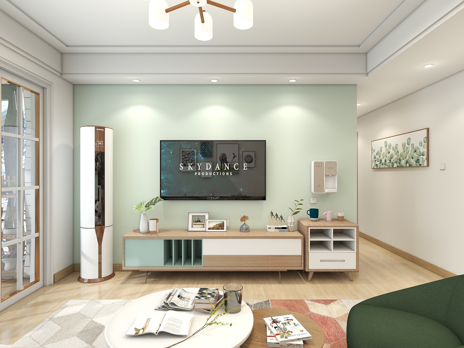 华夏杰装饰设计-北欧-元宝江郡105平方装修效果图