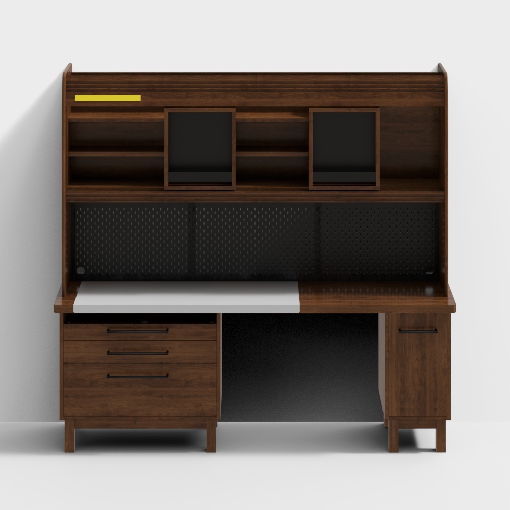 凡屋家具-花园餐边柜-2.1M黑胡桃3D模型
