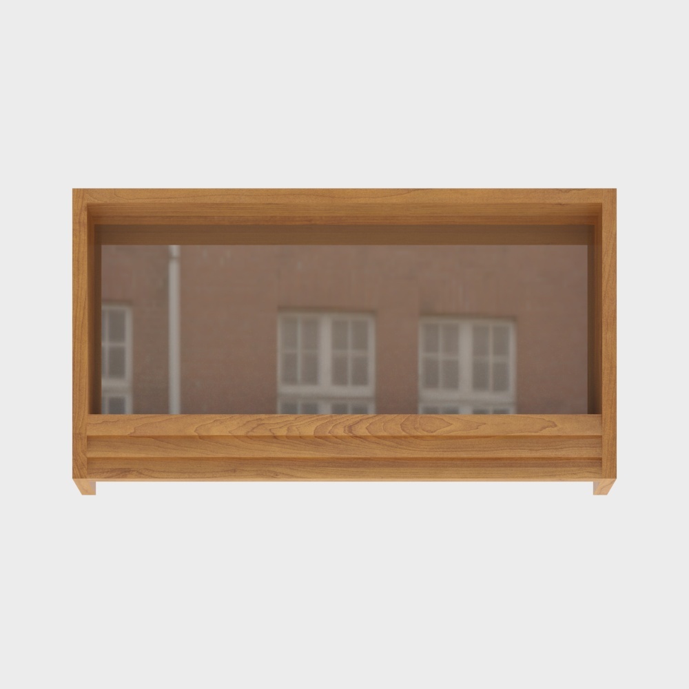 凡屋家具-Lucky挂镜-0.75M樱桃木3D模型