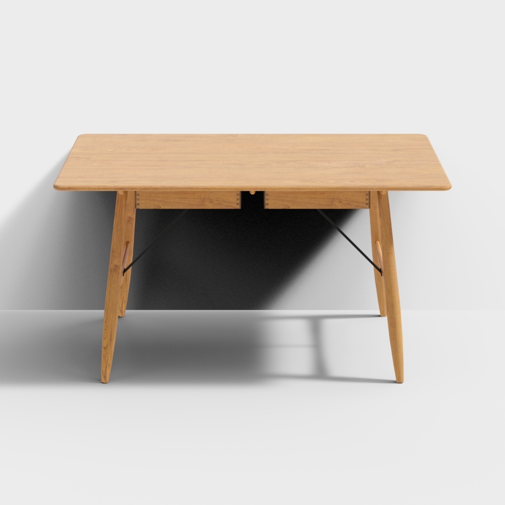 凡屋家具-巧克力餐桌-1.5M樱桃木款3D模型