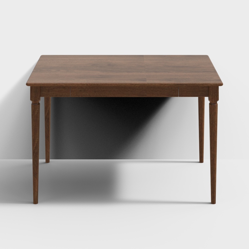 凡屋家具-基础餐桌-1.2M黑胡桃款