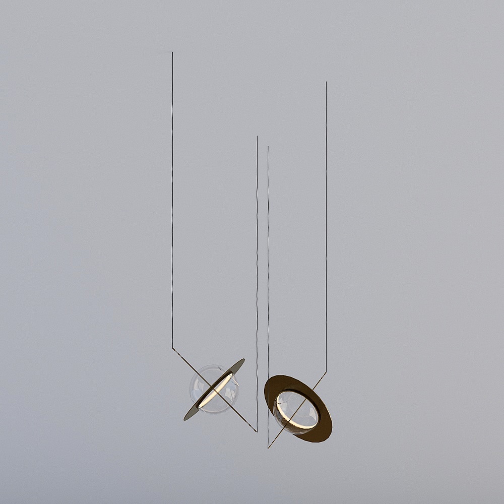 现代餐厅-吊灯3D模型
