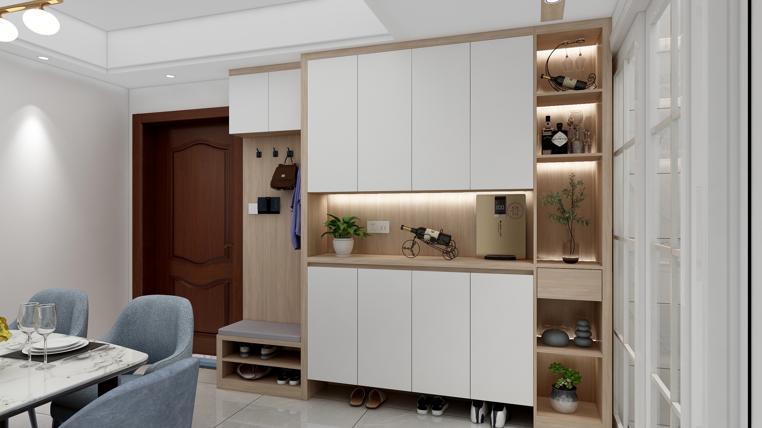 李芳洪-现代-原木风-装修设计方案