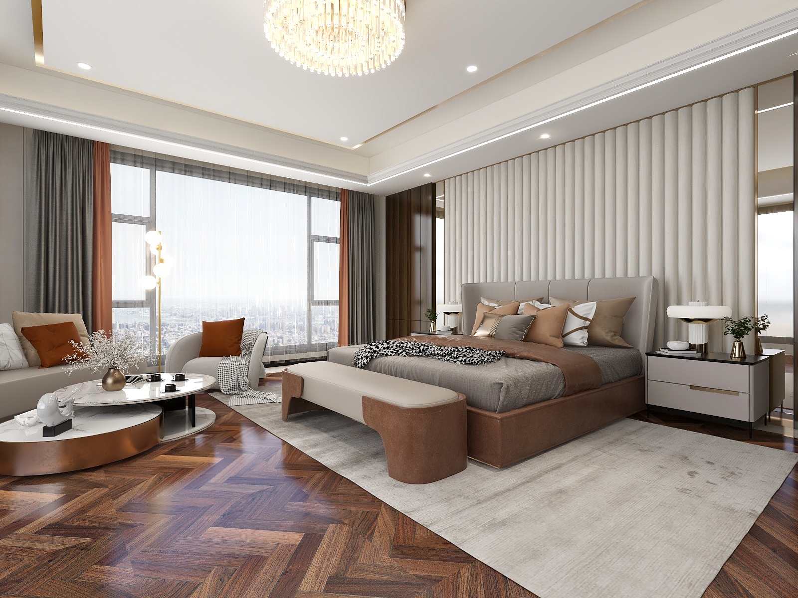 朱晨希-【轻奢】成都大平层650方装修效果图