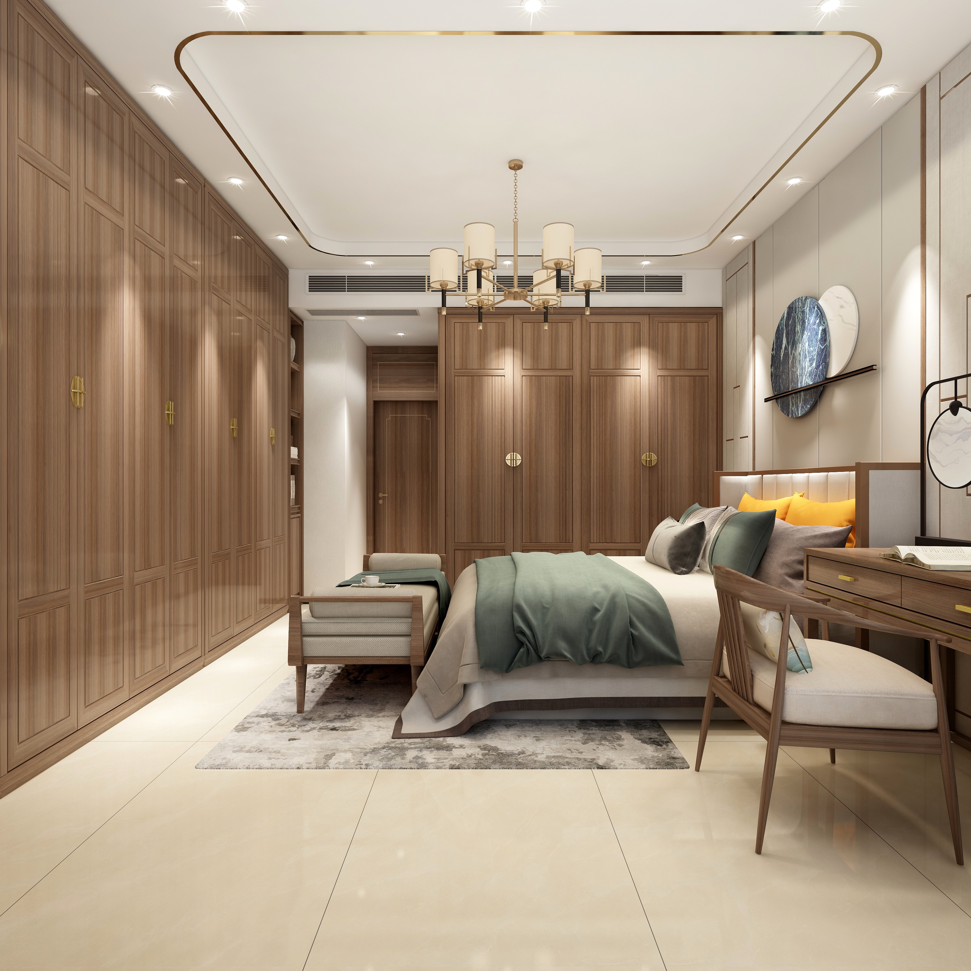 全景VIP设计-[夏末的晨曦]-中式设计装修效果图