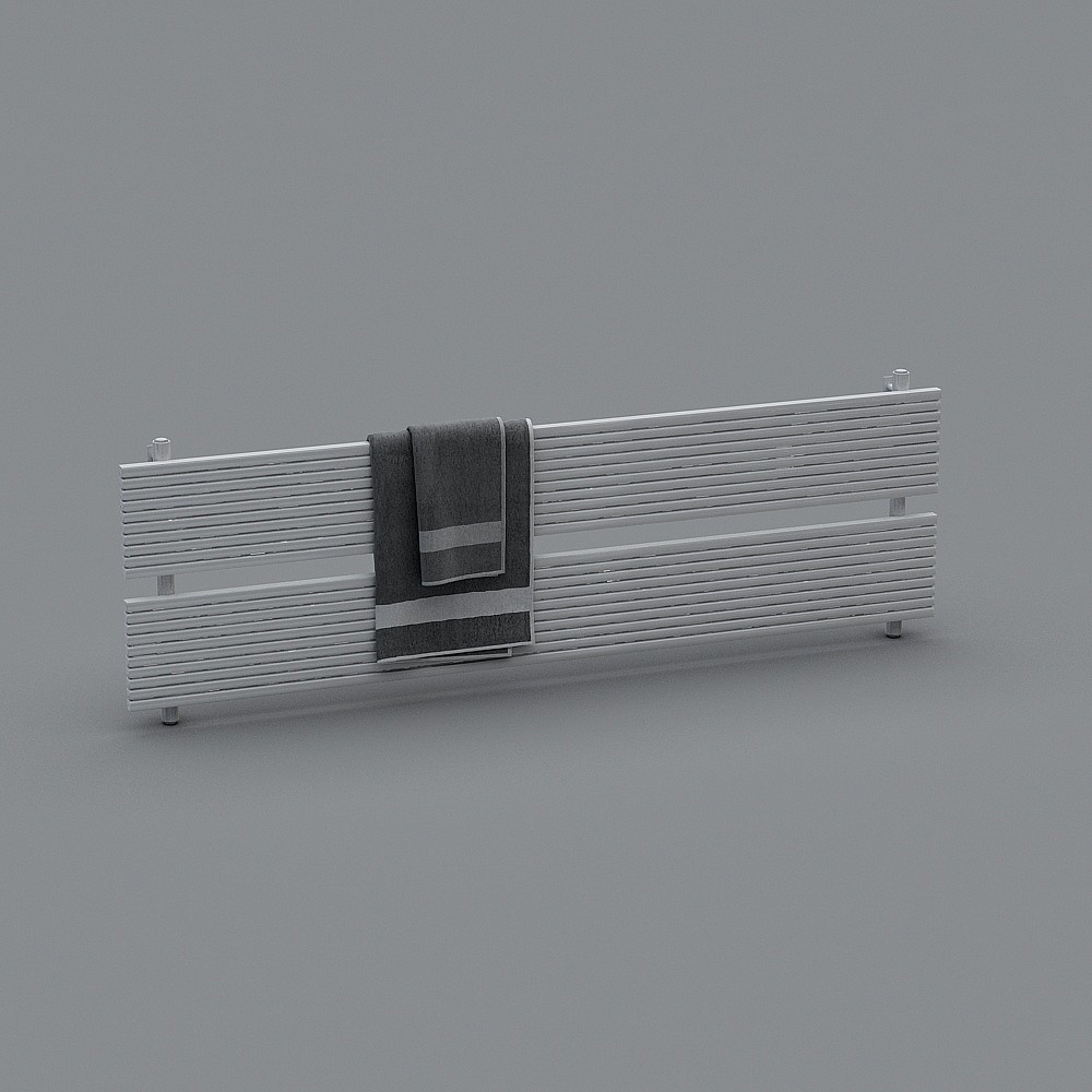 现代毛巾架-6-23D模型