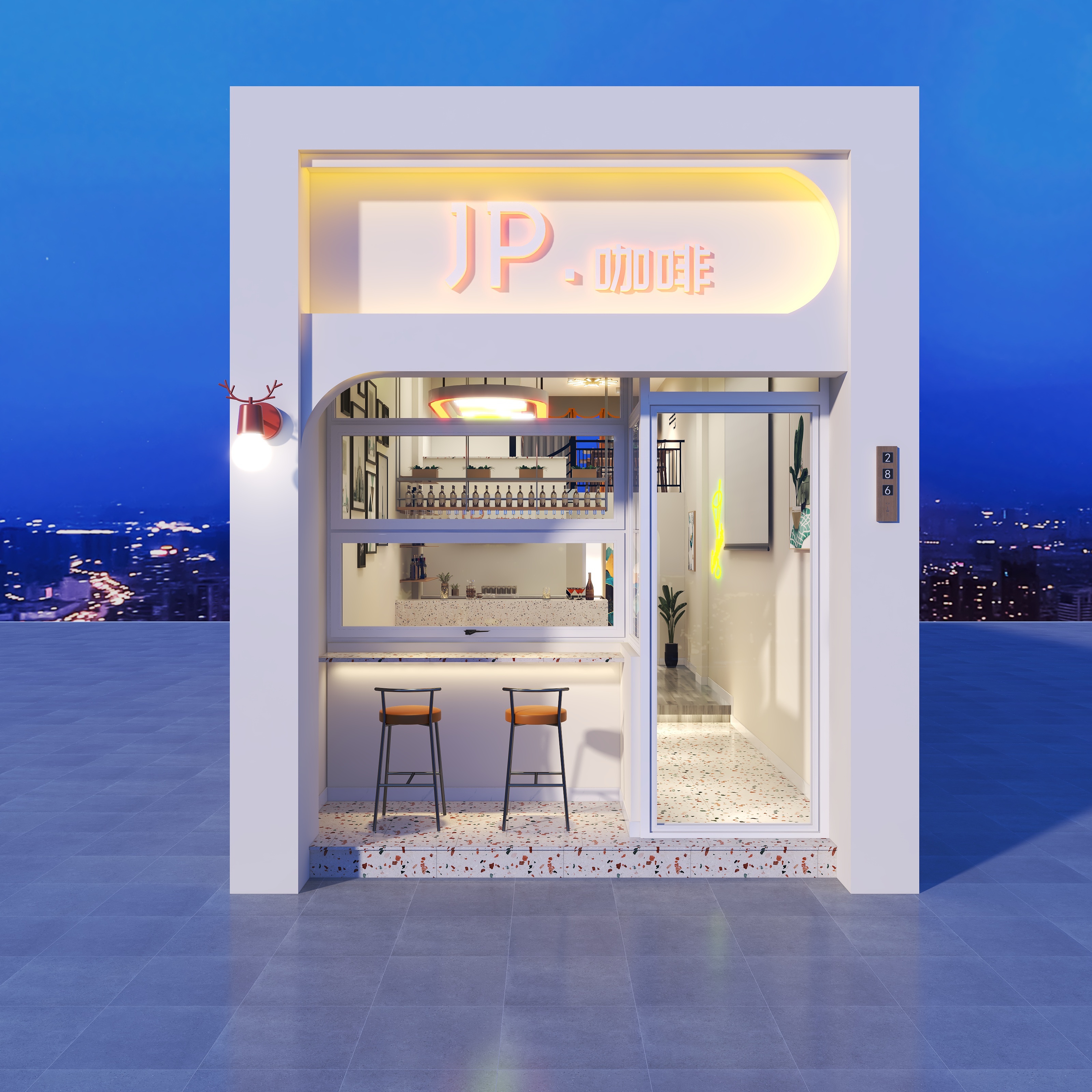 WT00-咖啡馆-装修设计方案