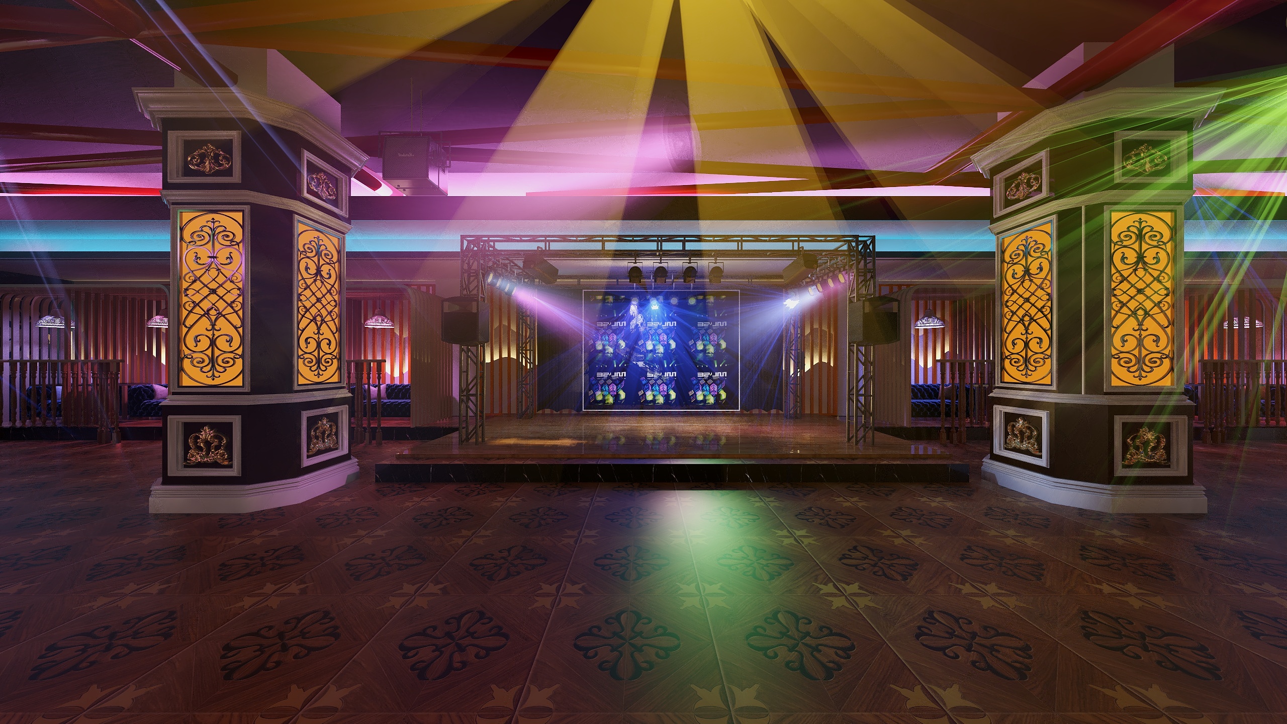 达膺装饰-【公装】地下舞厅-达膺装饰-装修设计方案