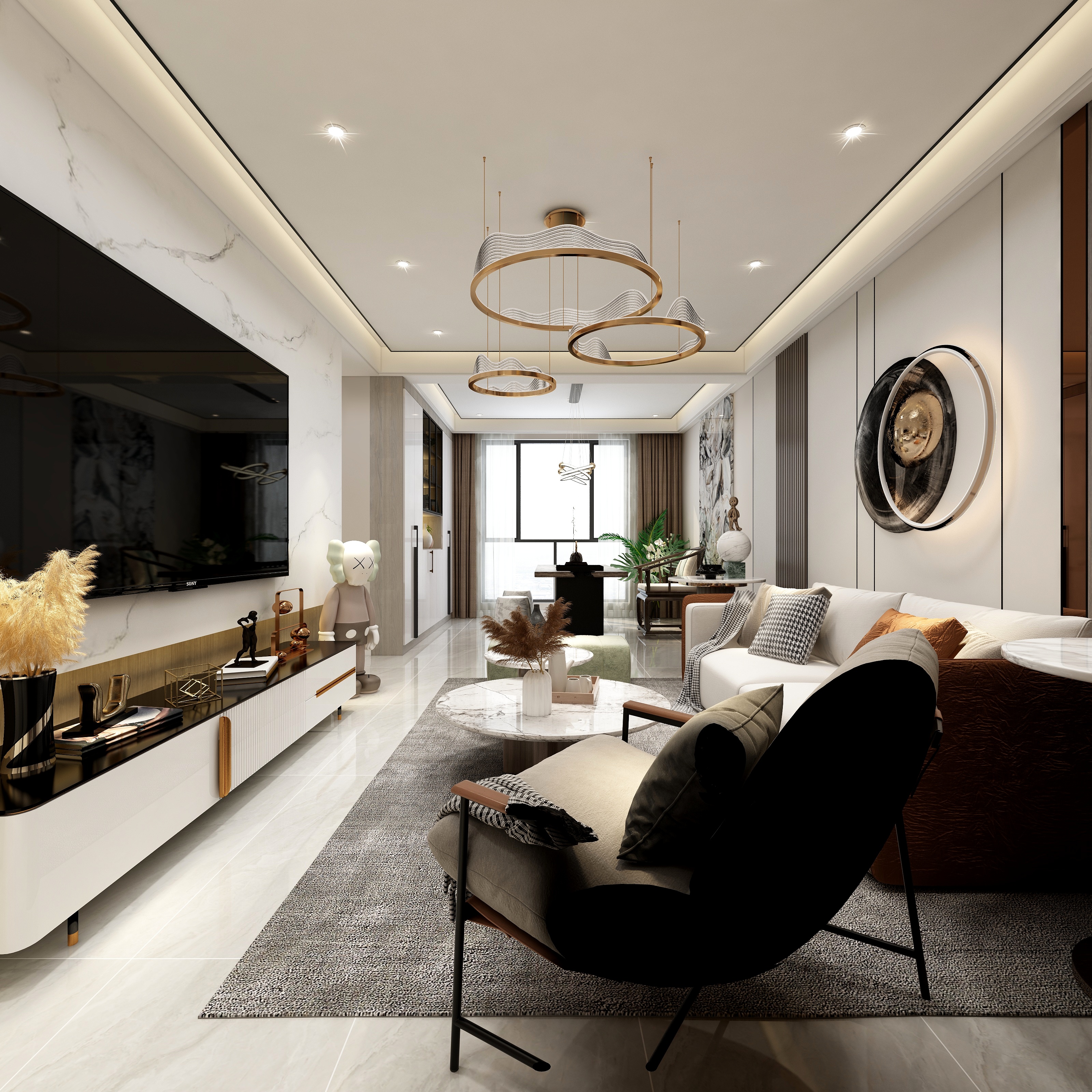 全景VIP设计-[暮草兮]-现代轻奢装修效果图