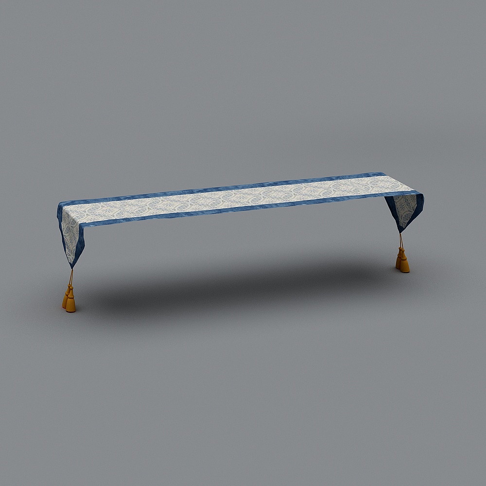 饰品桌旗3D模型