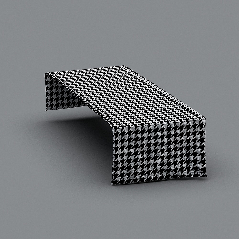 桌旗3D模型