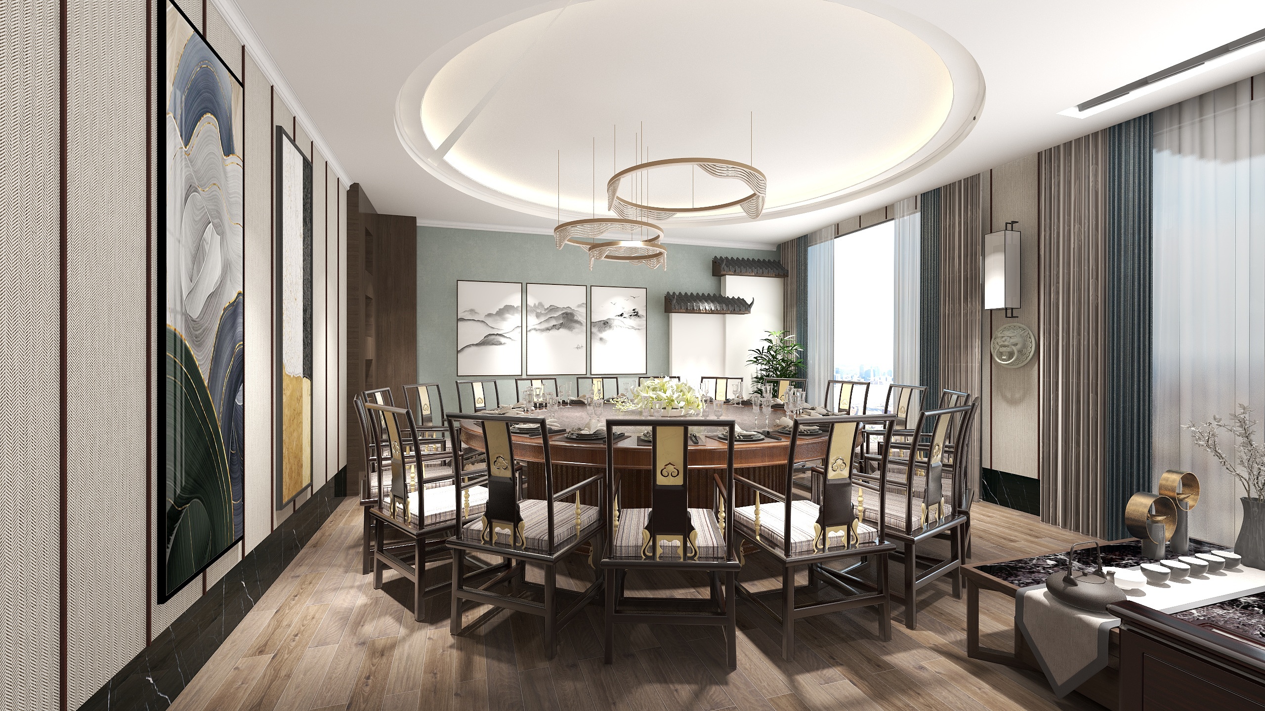 无贰创意设计事务所-吉山町酒店包房系列-装修设计方案