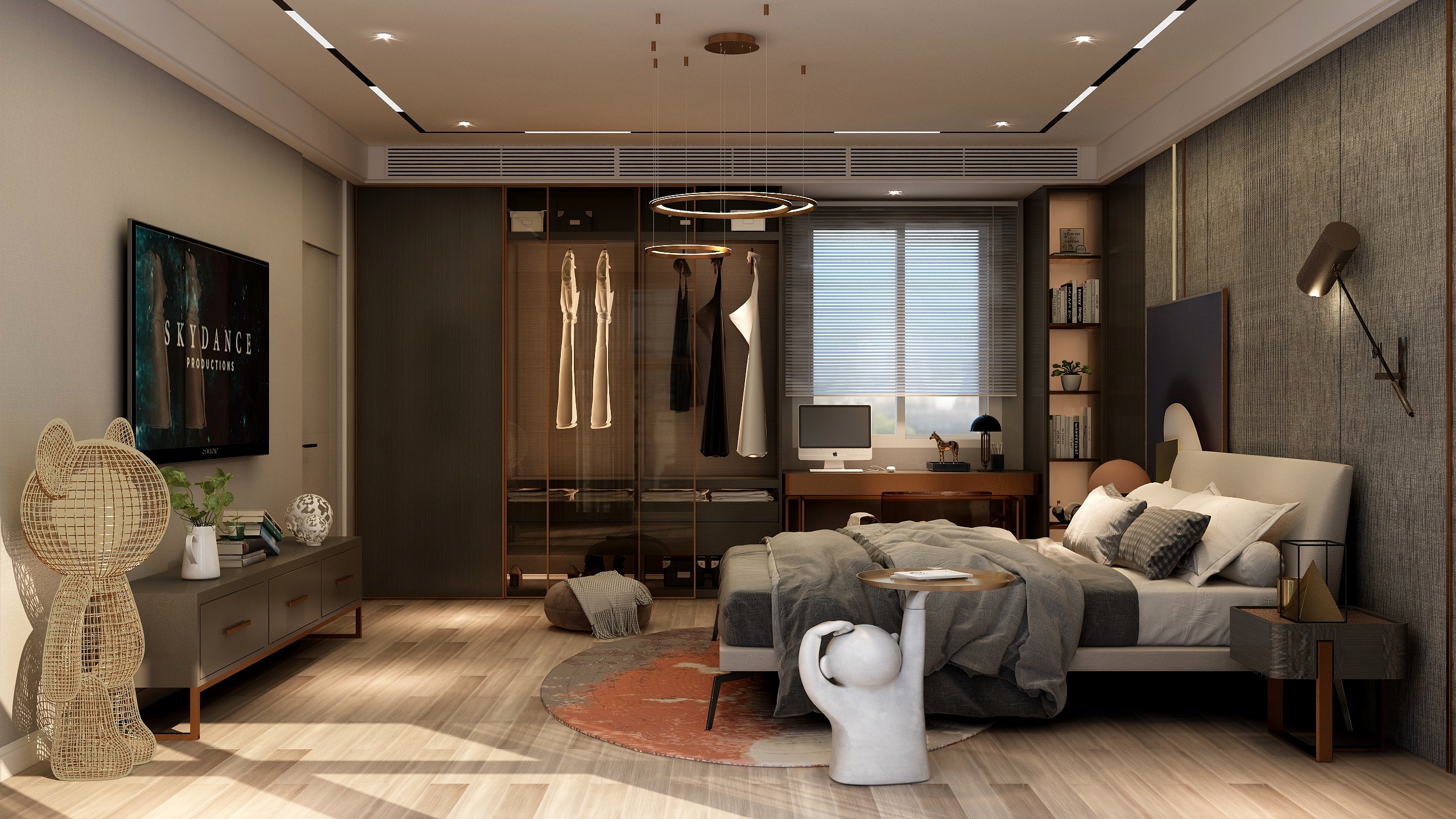 室内设计师Shany-68平单身轻奢loft公寓装修效果图