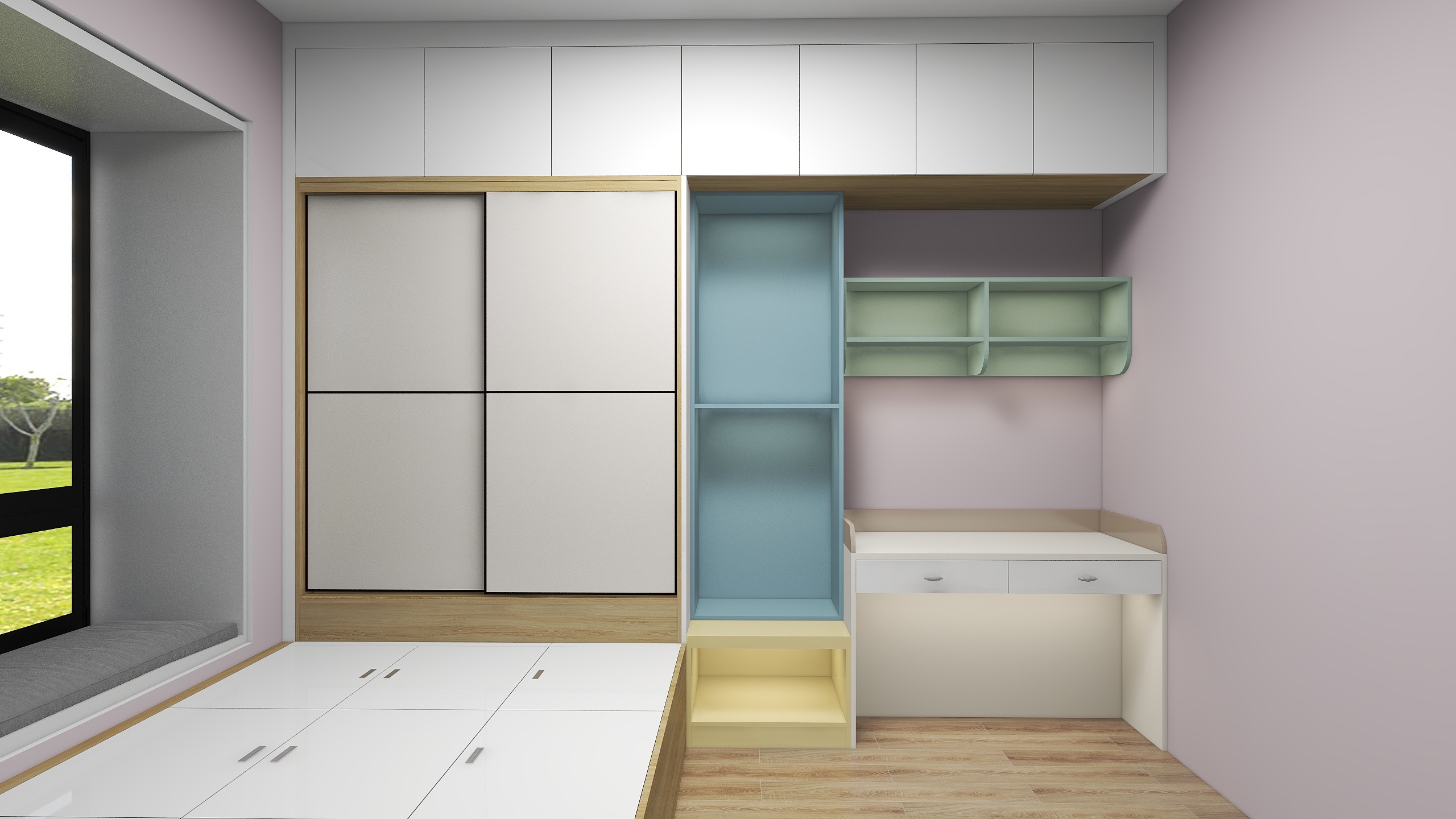 曾维素-儿童房榻榻米-装修设计方案