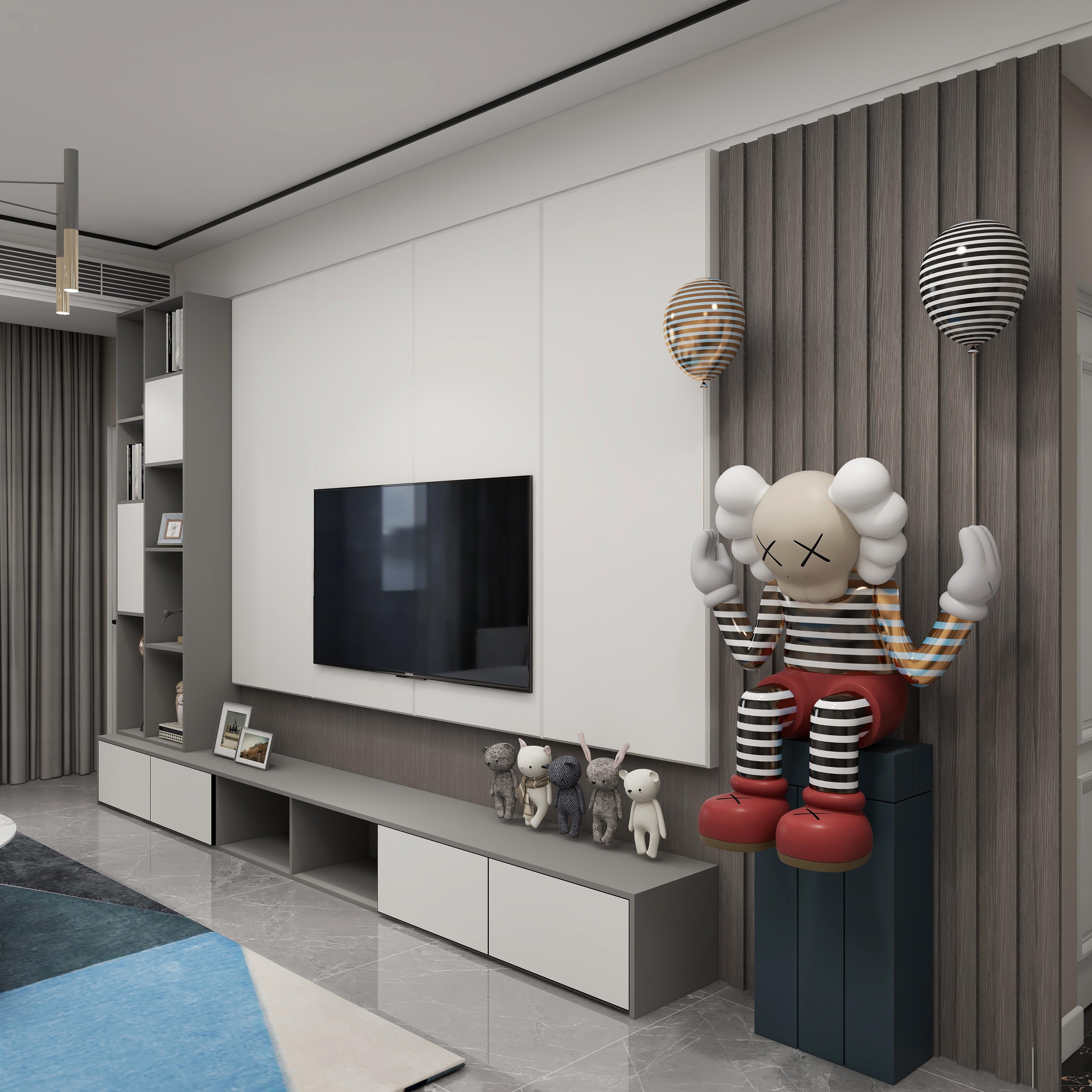 墨上设计-秦琪佳苑110㎡-简约-装修设计方案