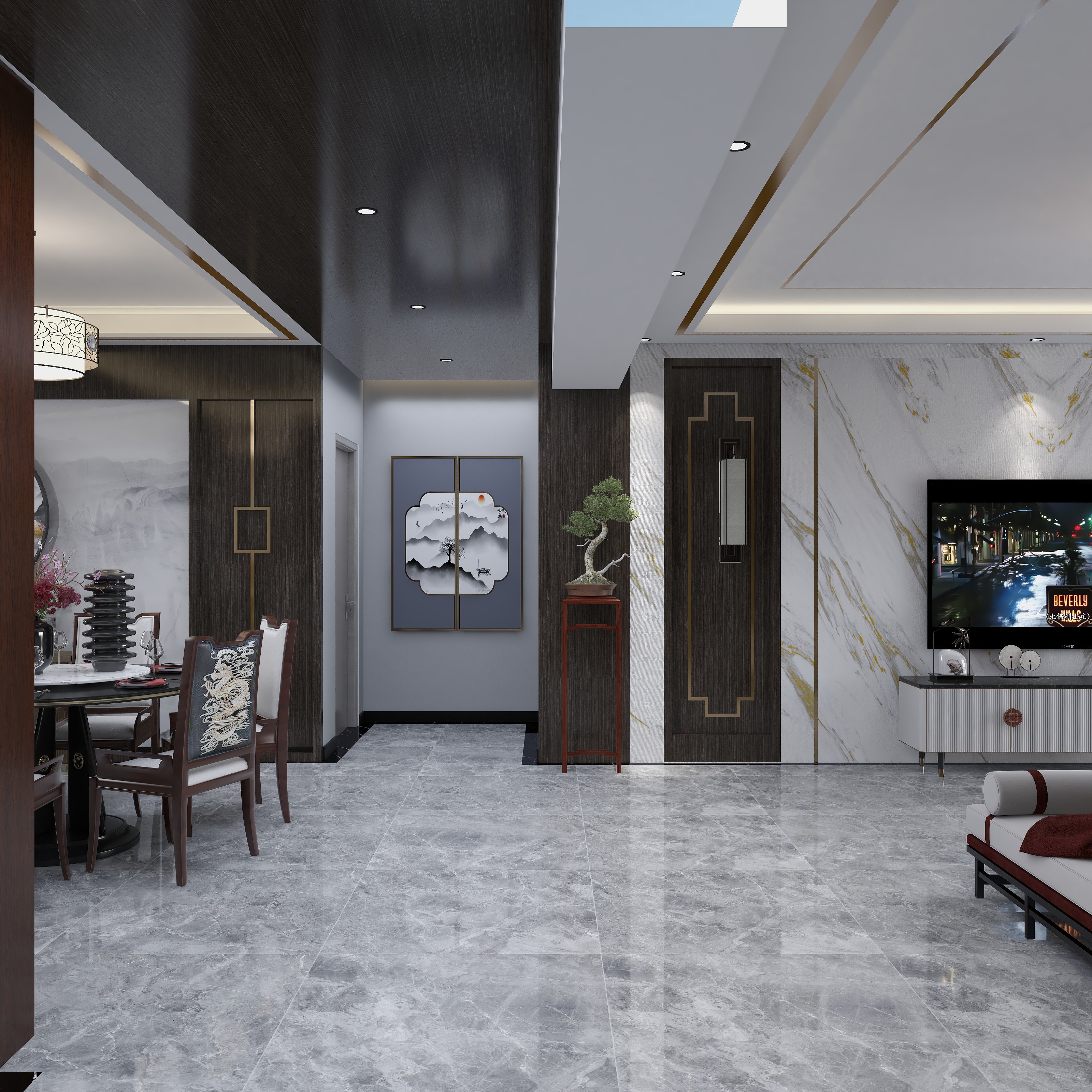 张建华-《琅琊方城》新中式-装修设计方案