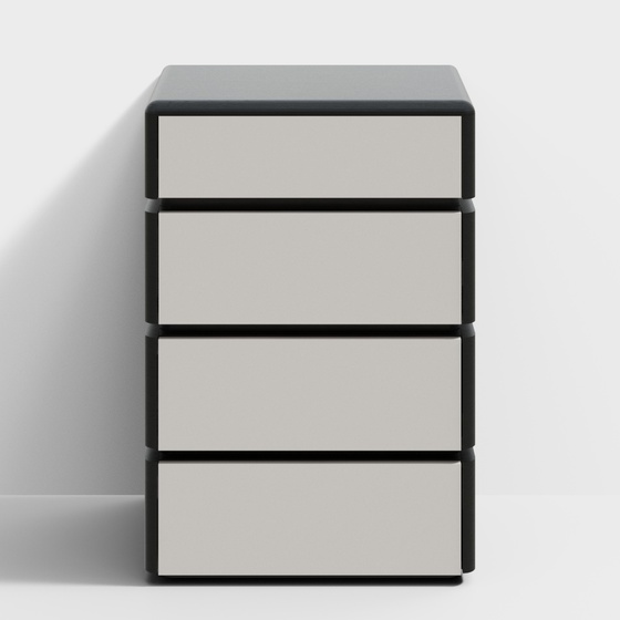 Modern Chest of Drawers,Black