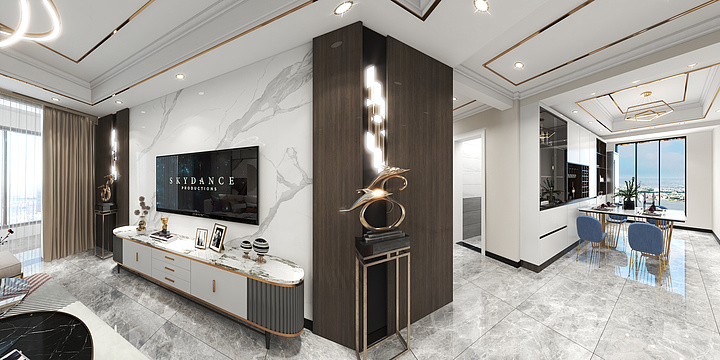 设计师王雨威-融汇城清华园轻奢-装修设计方案