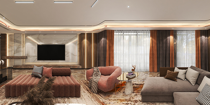 WaRMinGer-雷总私宅方案（公区）-装修设计方案