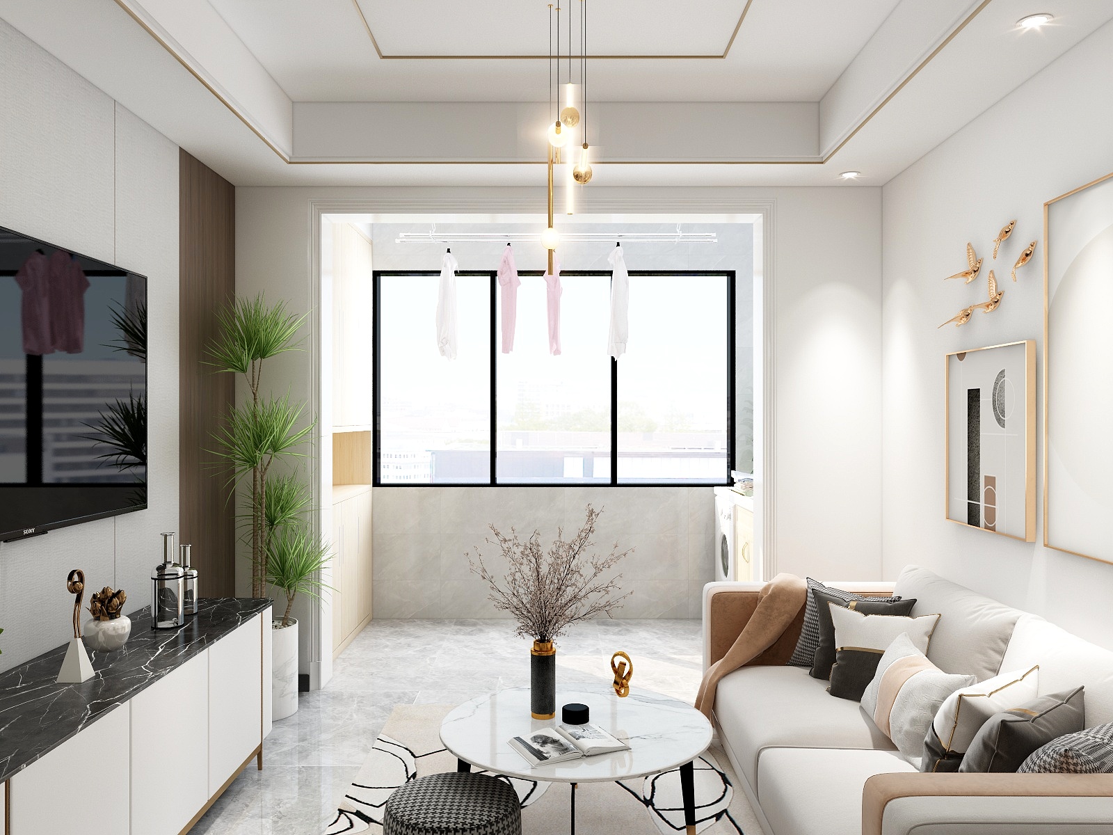 pansey1.1-67平小户型装修效果图