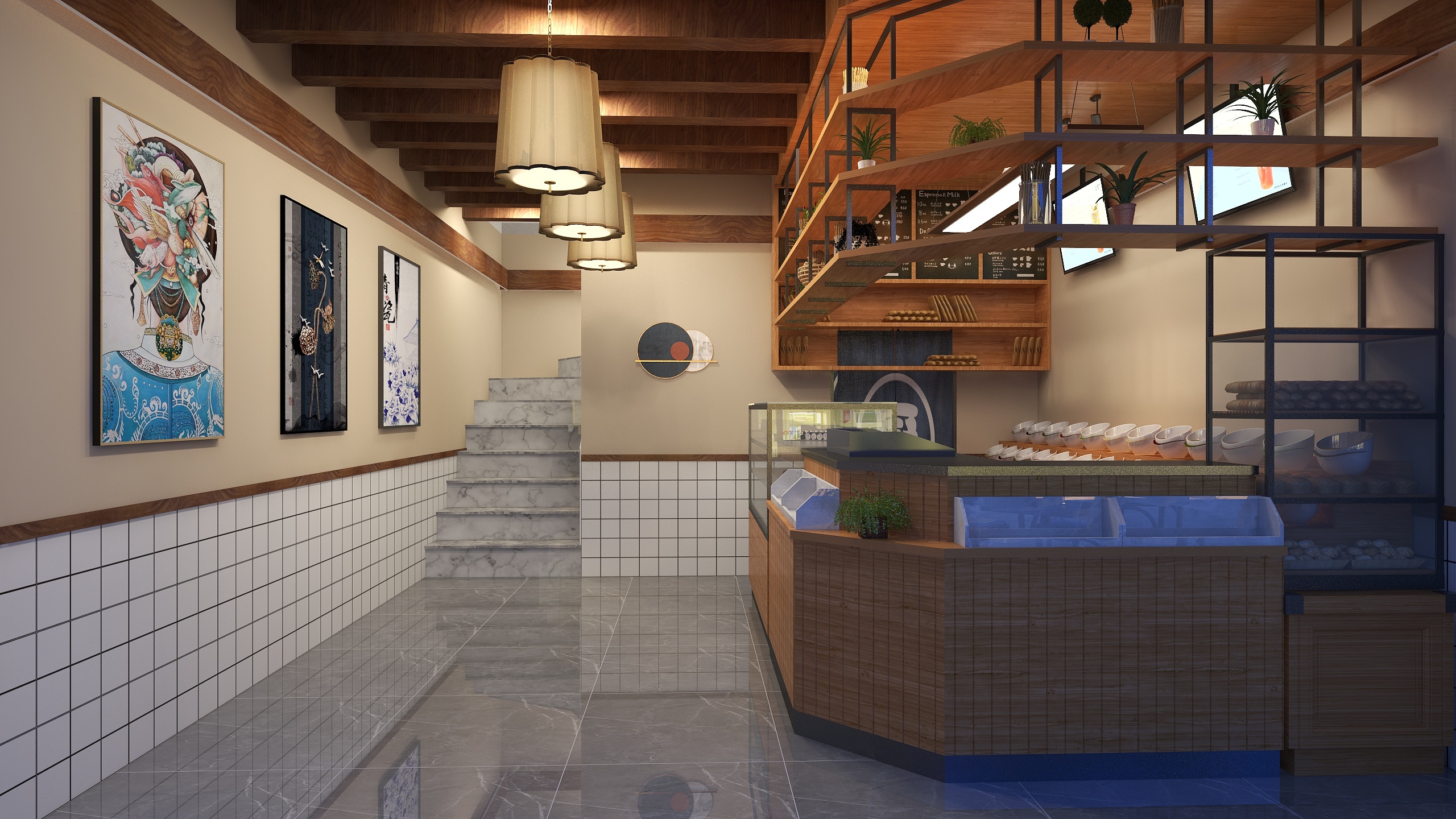 意念设计JG-昆明糖水小吃铺设计图-副本-装修设计方案