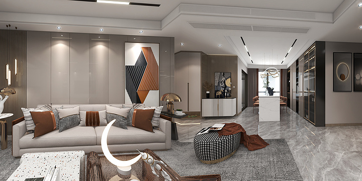 徐不困-140平方现代-装修设计方案